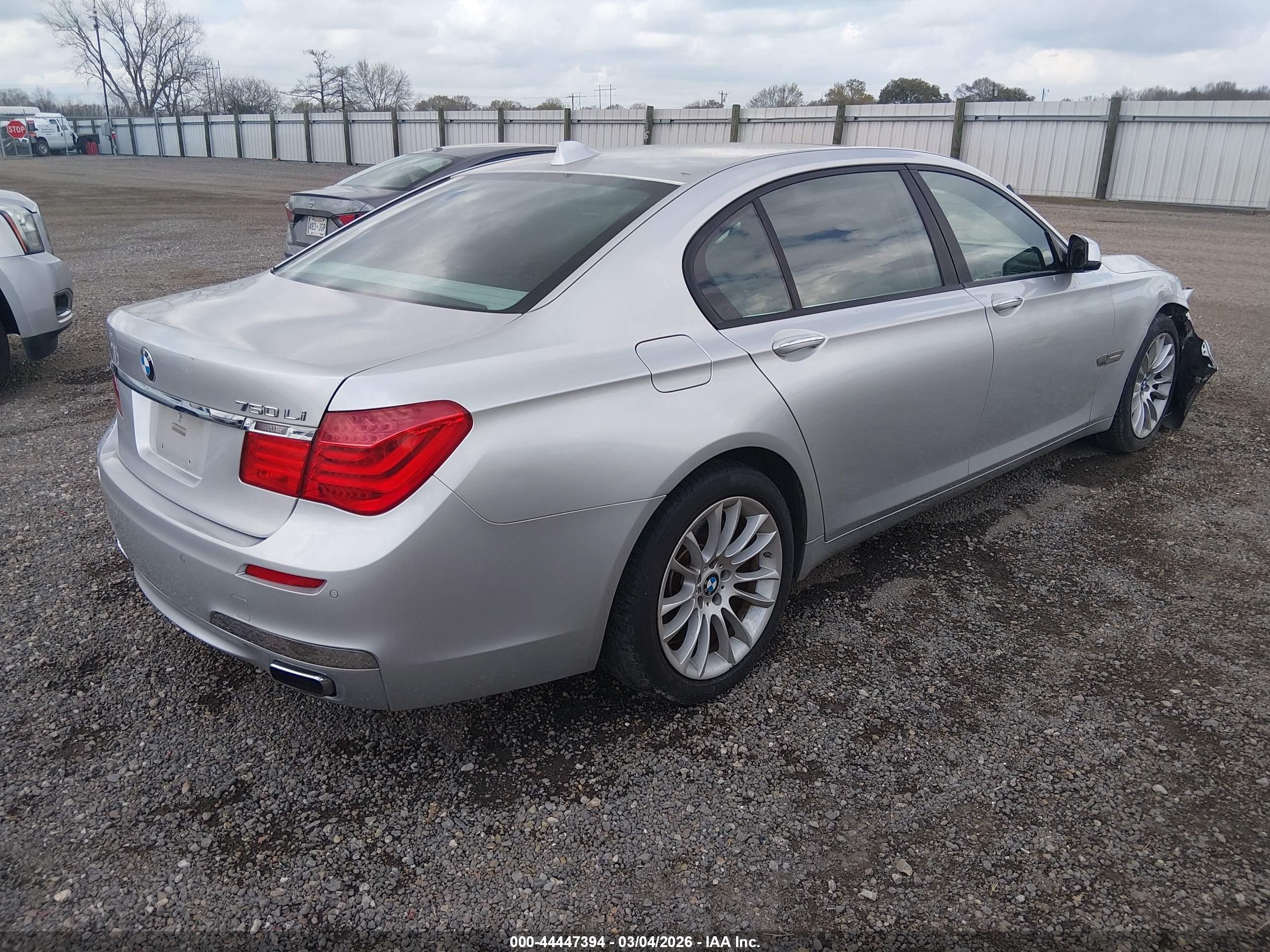 2010 Bmw 750li   Gray vin: WBAKB8C59ACY63160
