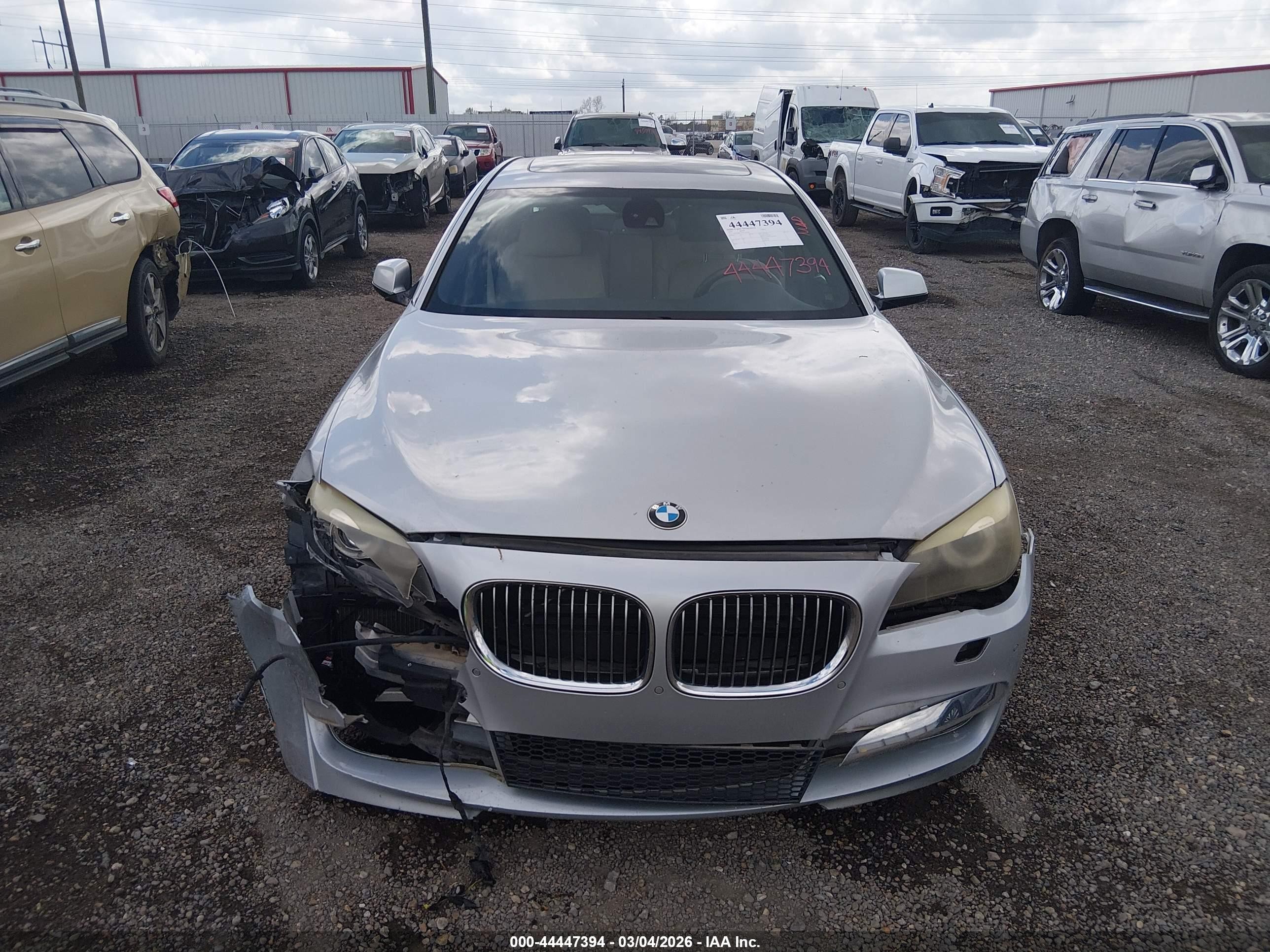 2010 Bmw 750li   Gray vin: WBAKB8C59ACY63160