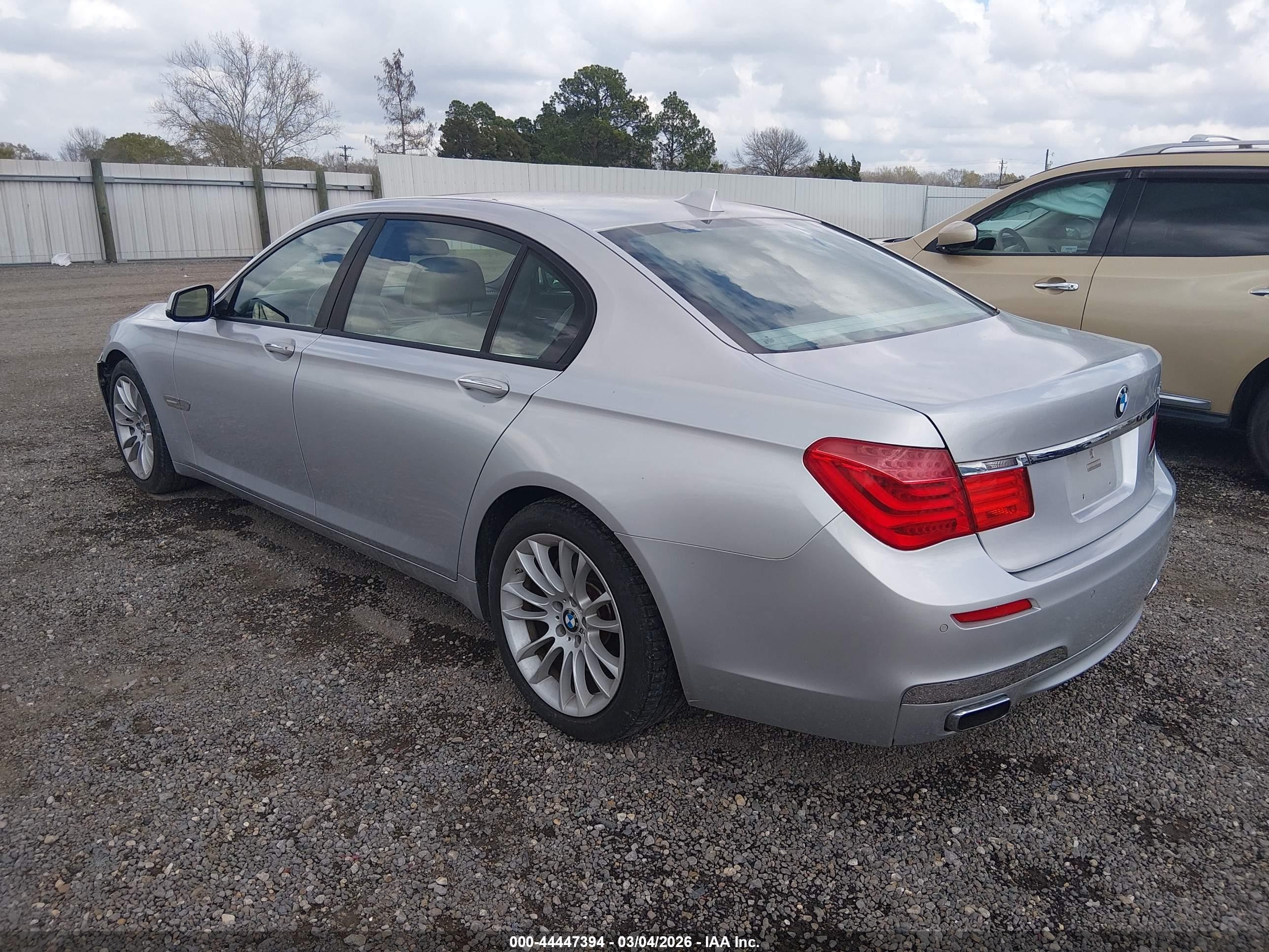 2010 Bmw 750li   Gray vin: WBAKB8C59ACY63160