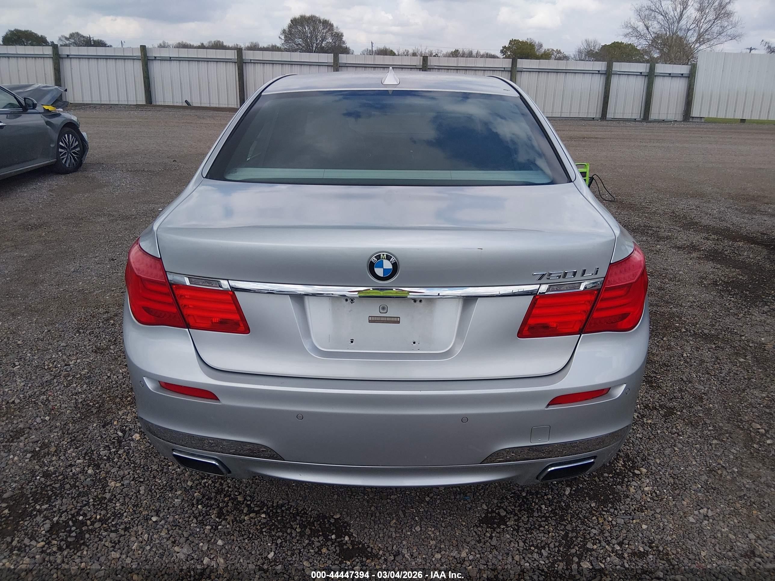 2010 Bmw 750li   Gray vin: WBAKB8C59ACY63160
