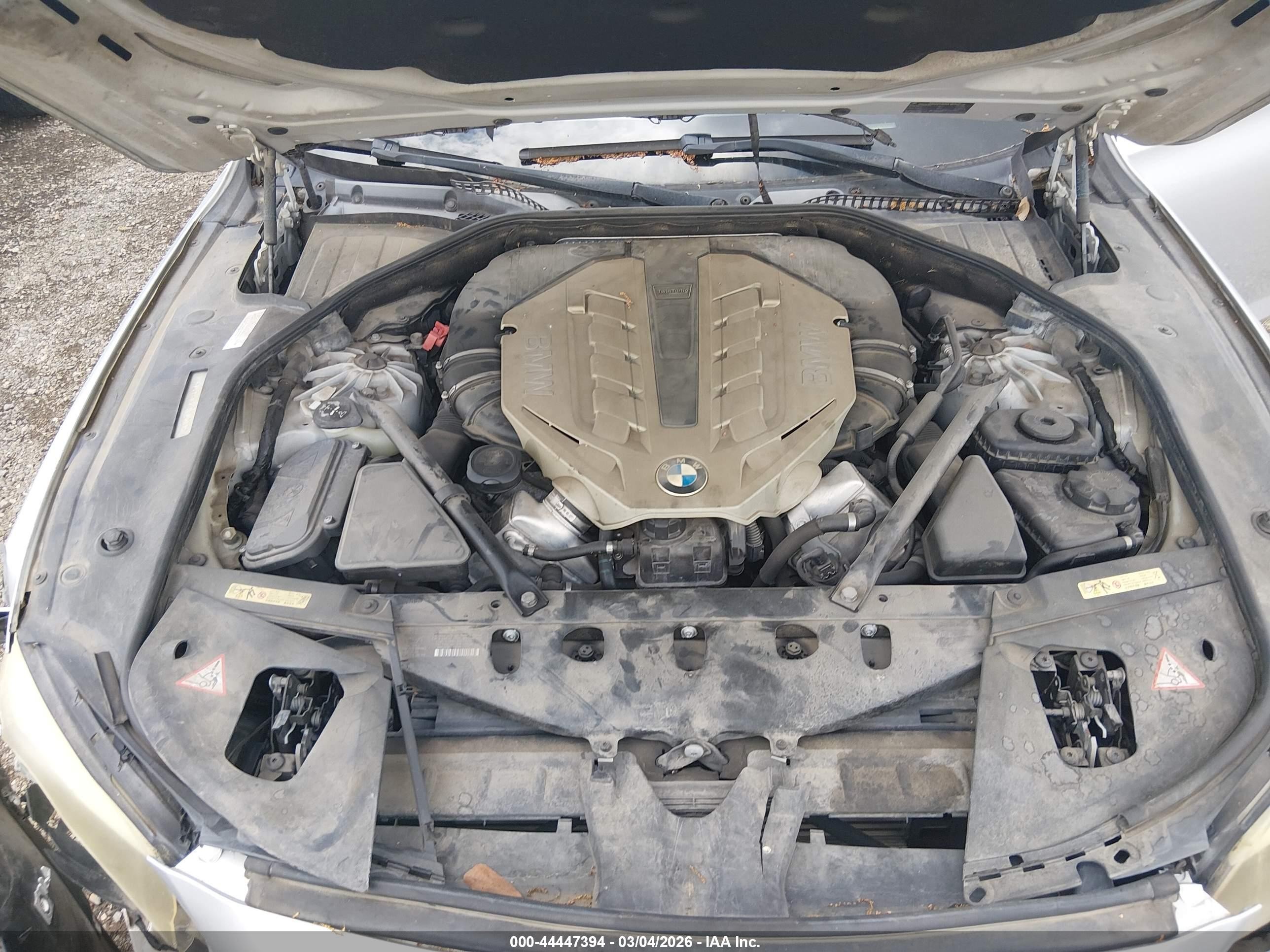 2010 Bmw 750li   Gray vin: WBAKB8C59ACY63160