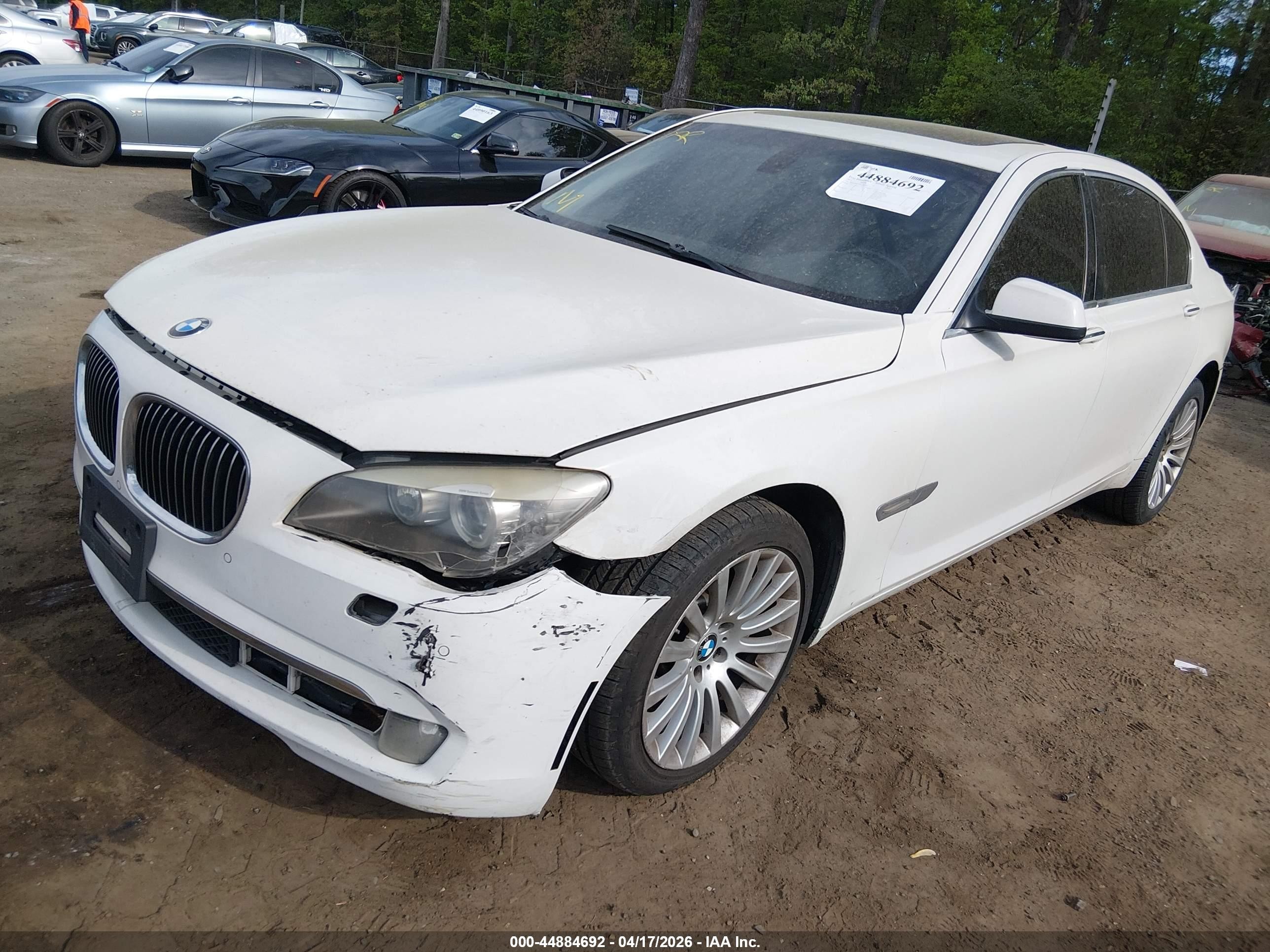 2012 Bmw 750li   Белый vin: WBAKB8C59CC963052