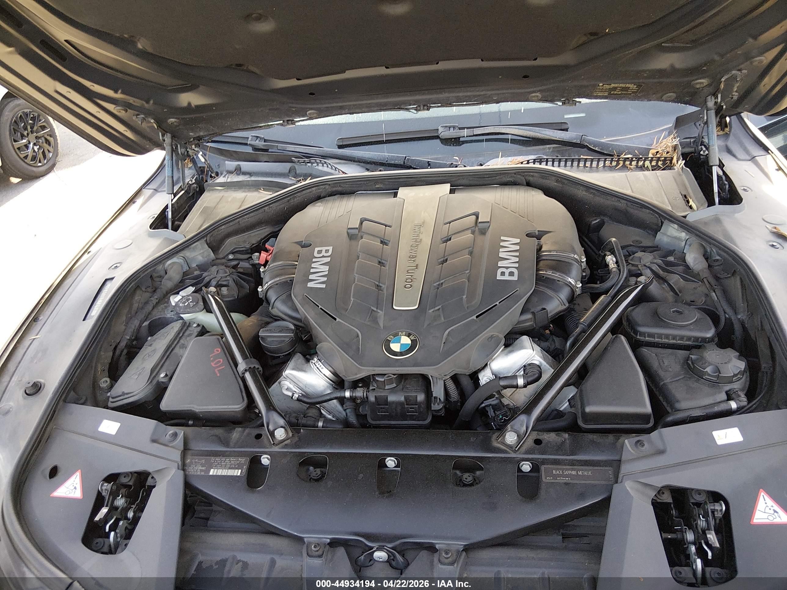 2012 Bmw 750li   Black vin: WBAKB8C5XCC852459