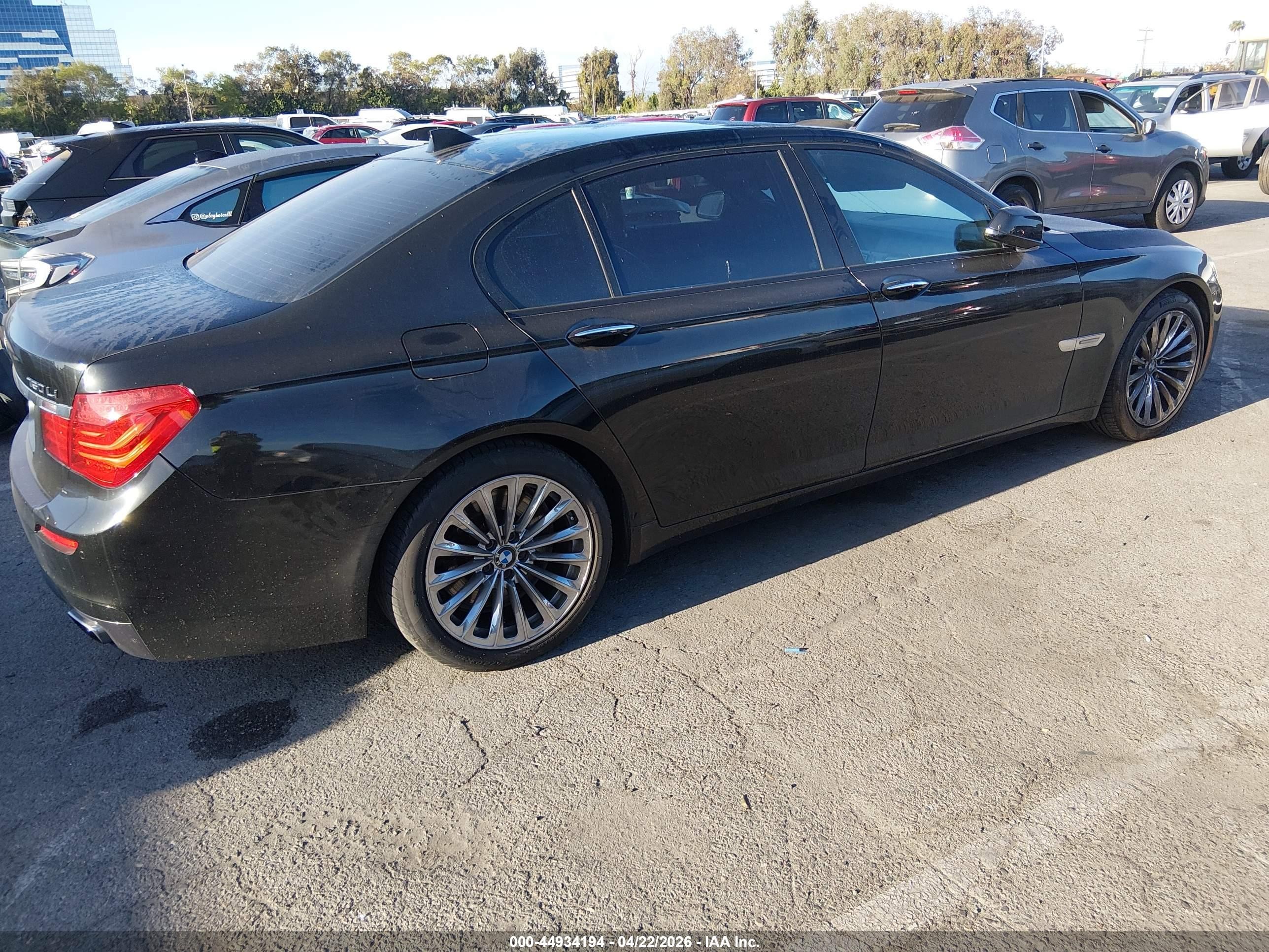 2012 Bmw 750li   Black vin: WBAKB8C5XCC852459