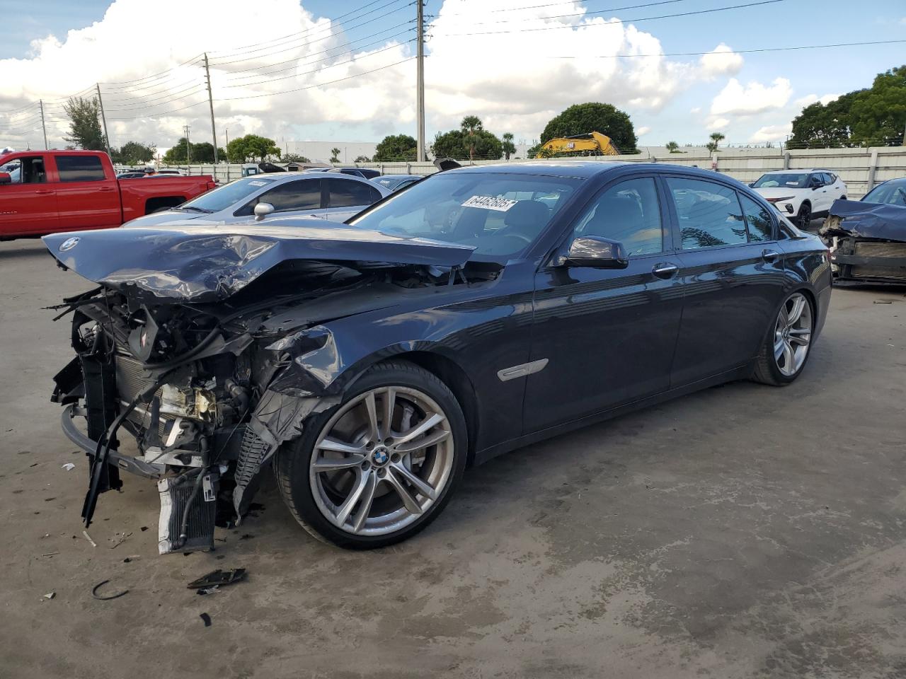 2012 Bmw 750 Li Black vin: WBAKB8C5XCDX20585