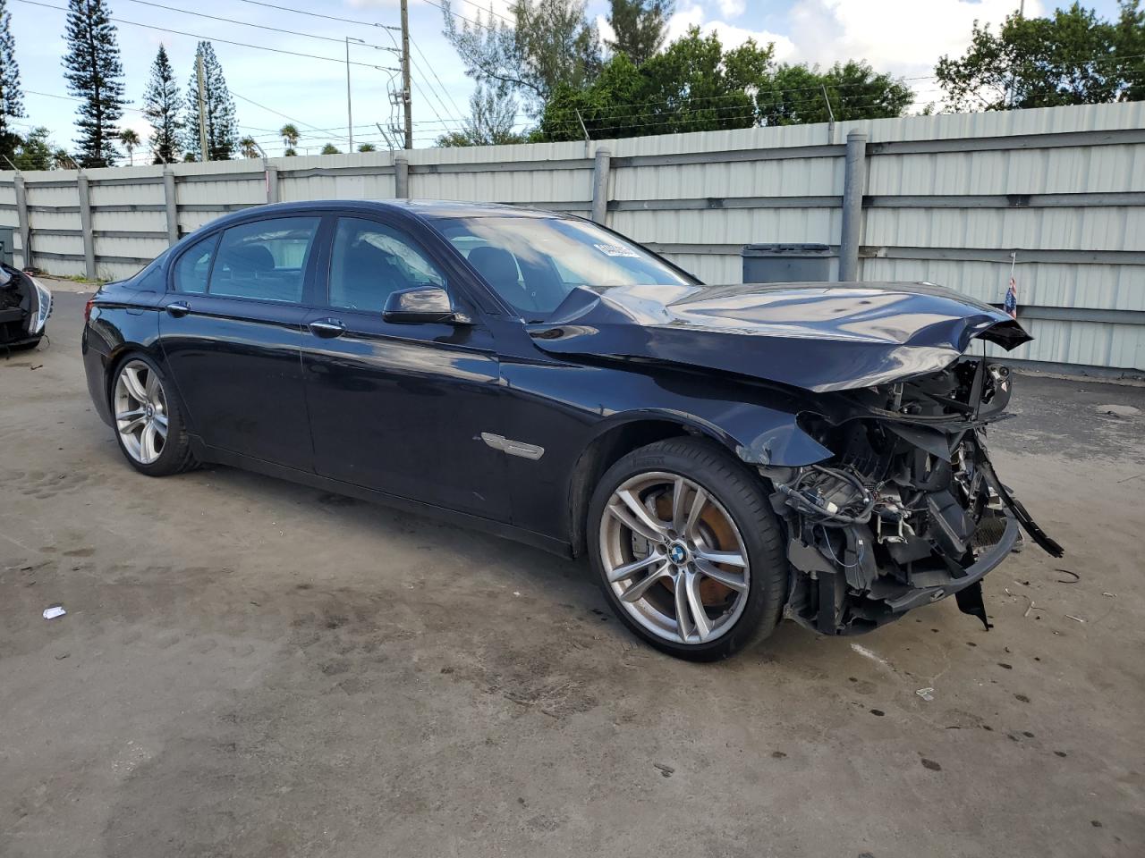 2012 Bmw 750 Li Black vin: WBAKB8C5XCDX20585