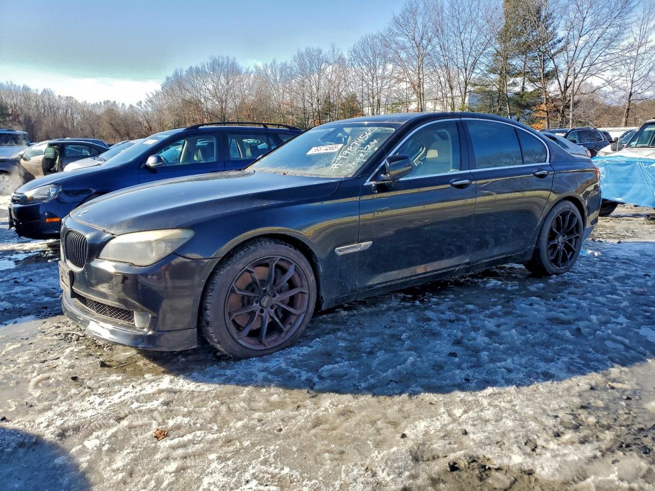 2010 Bmw 750 I Xdrive Black vin: WBAKC6C50AC393540