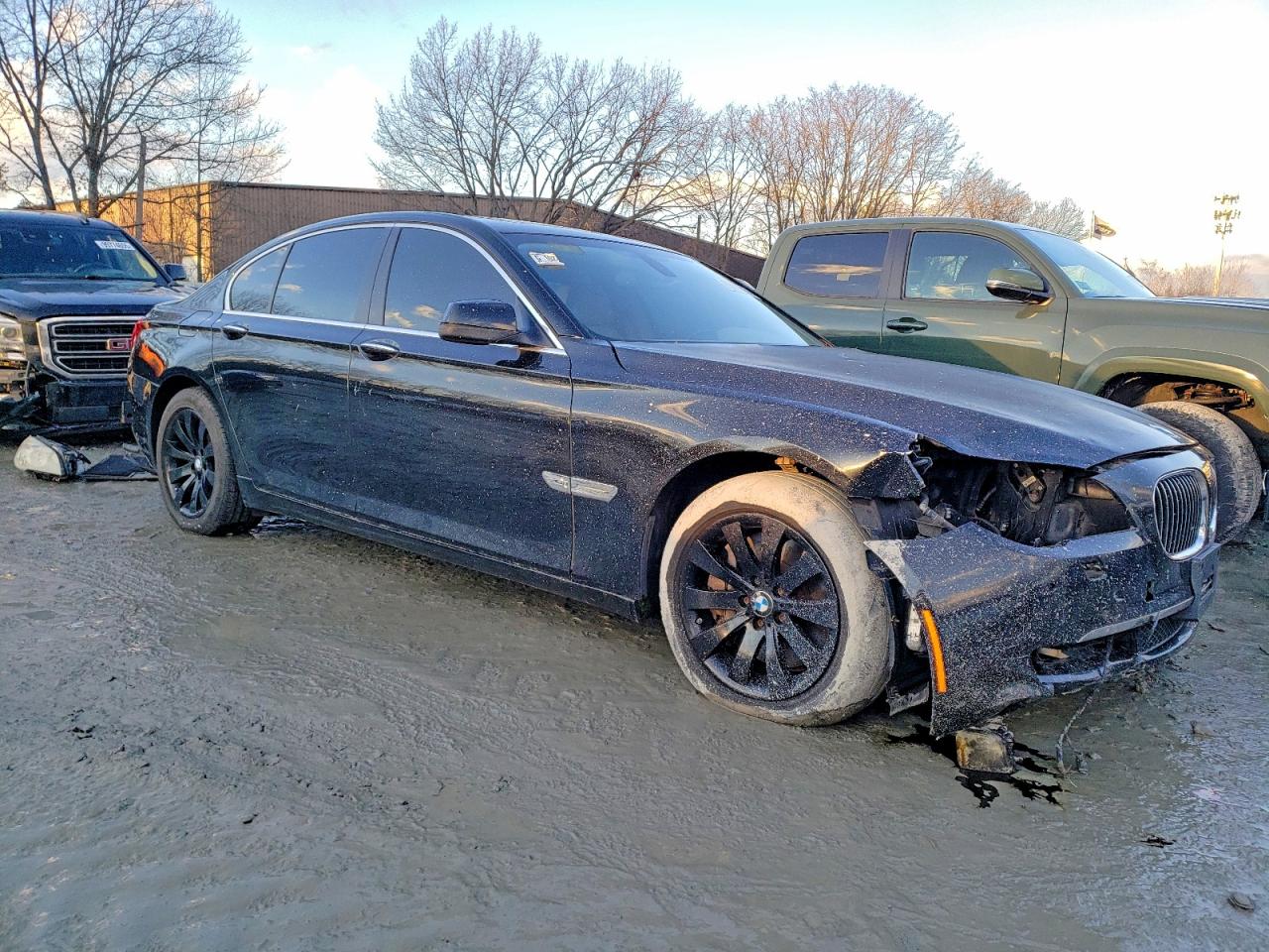 2010 Bmw 750 I Xdrive Black vin: WBAKC6C51AC393479