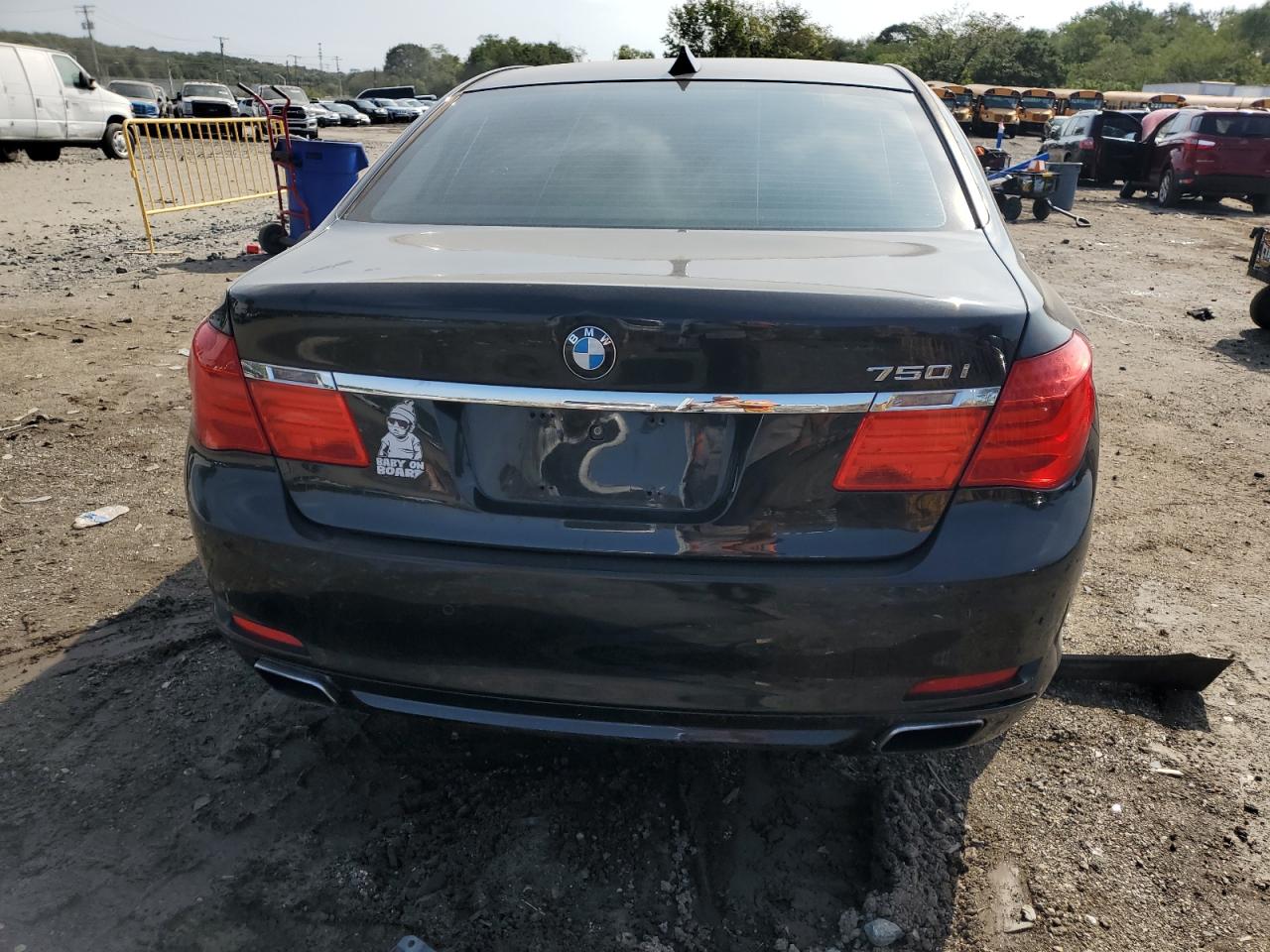 2011 Bmw 750 Xi Black vin: WBAKC6C51BC395220