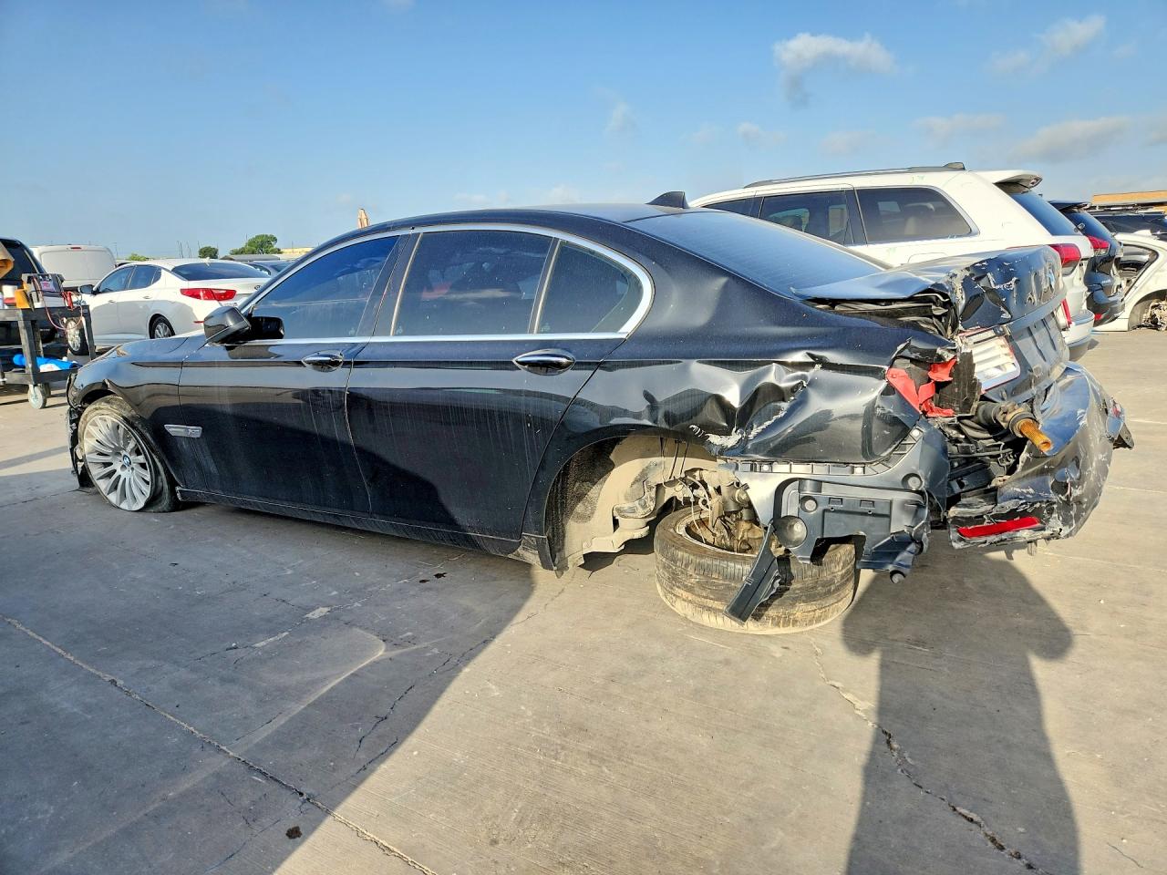 2012 Bmw 750 Xi Black vin: WBAKC6C51CC396059