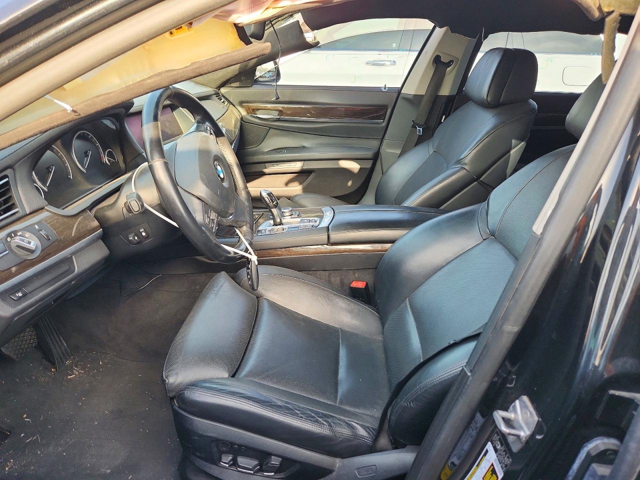 2012 Bmw 750 Xi Black vin: WBAKC6C51CC396059