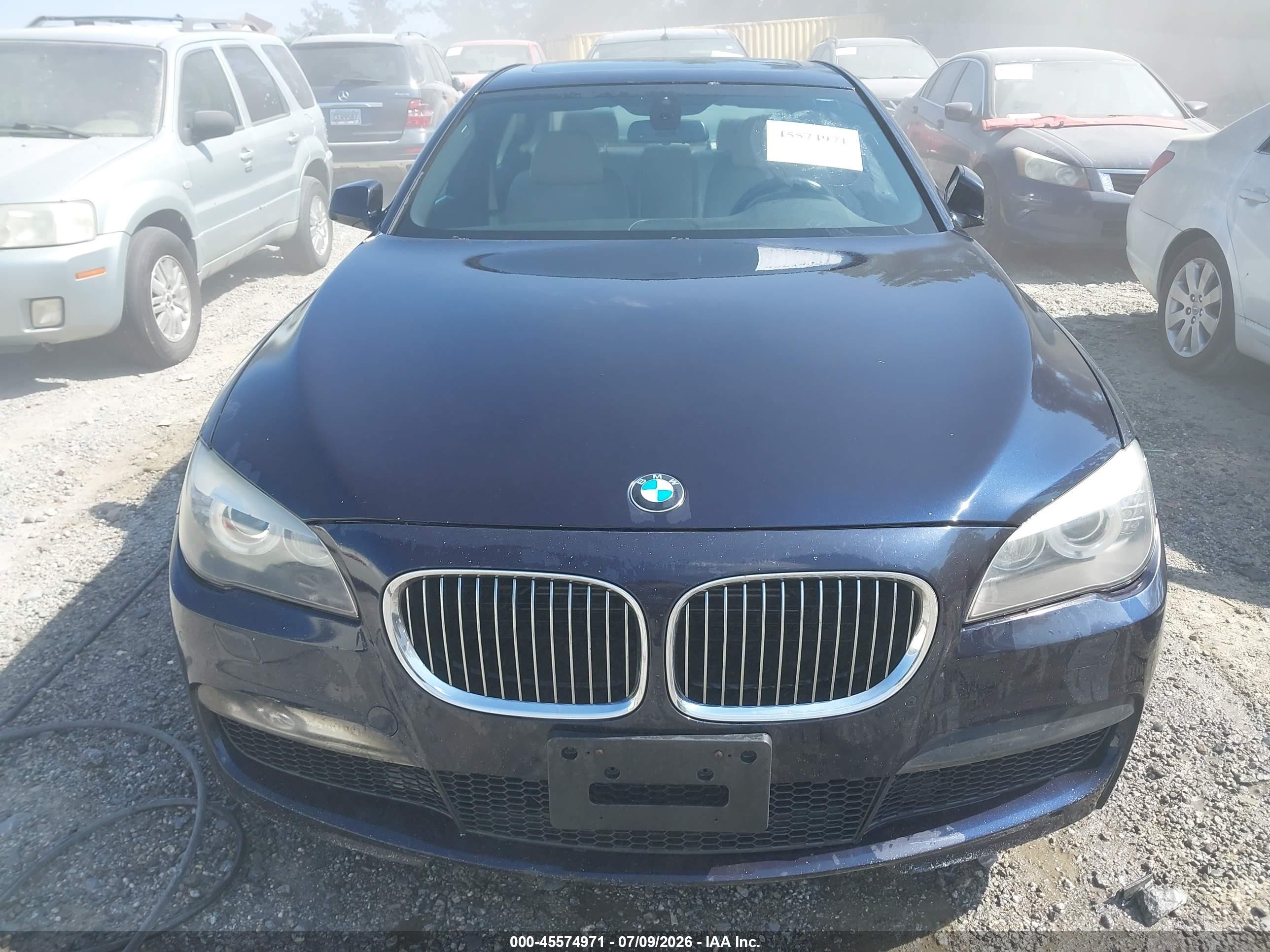 2011 Bmw 750i Xdrive Dark Blue vin: WBAKC6C52BC395369