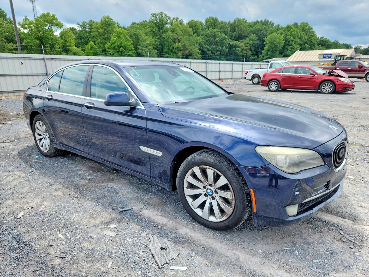 2010 Bmw 750 I Xdrive Синий vin: WBAKC6C53AC393337