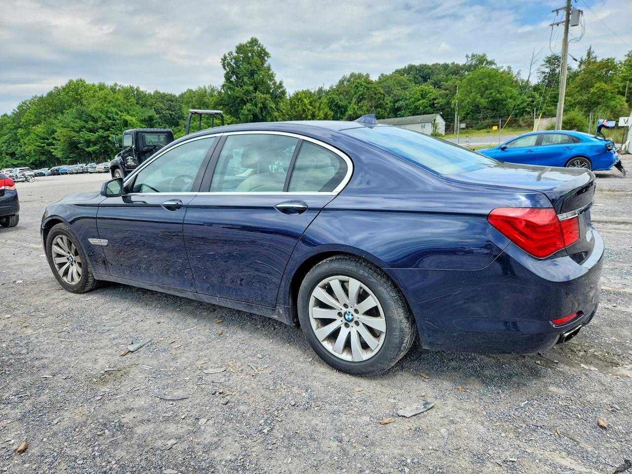 2010 Bmw 750 I Xdrive Синий vin: WBAKC6C53AC393337