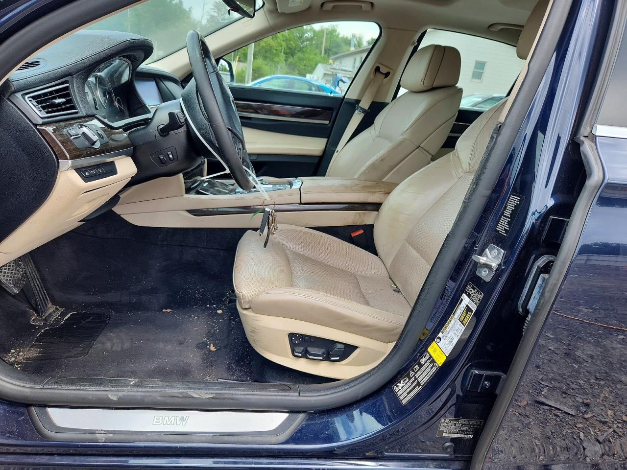 2010 Bmw 750 I Xdrive Синий vin: WBAKC6C53AC393337