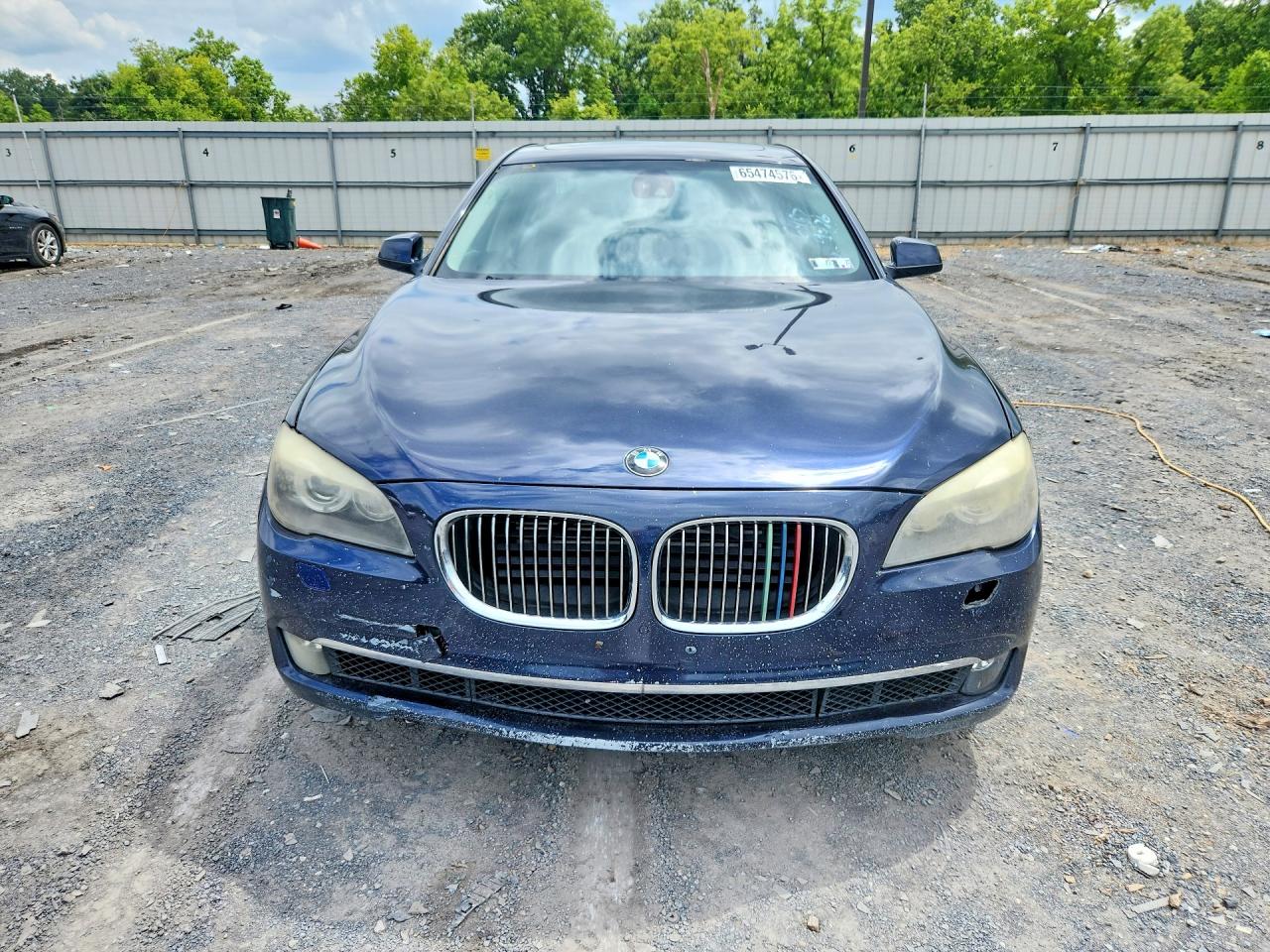2010 Bmw 750 I Xdrive Синий vin: WBAKC6C53AC393337