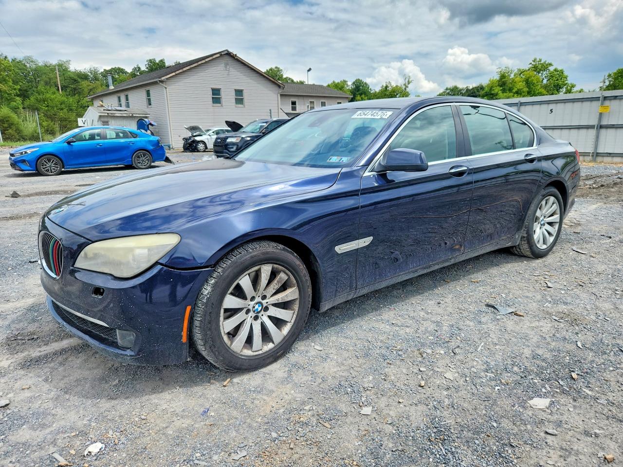2010 Bmw 750 I Xdrive Blue vin: WBAKC6C53AC393337