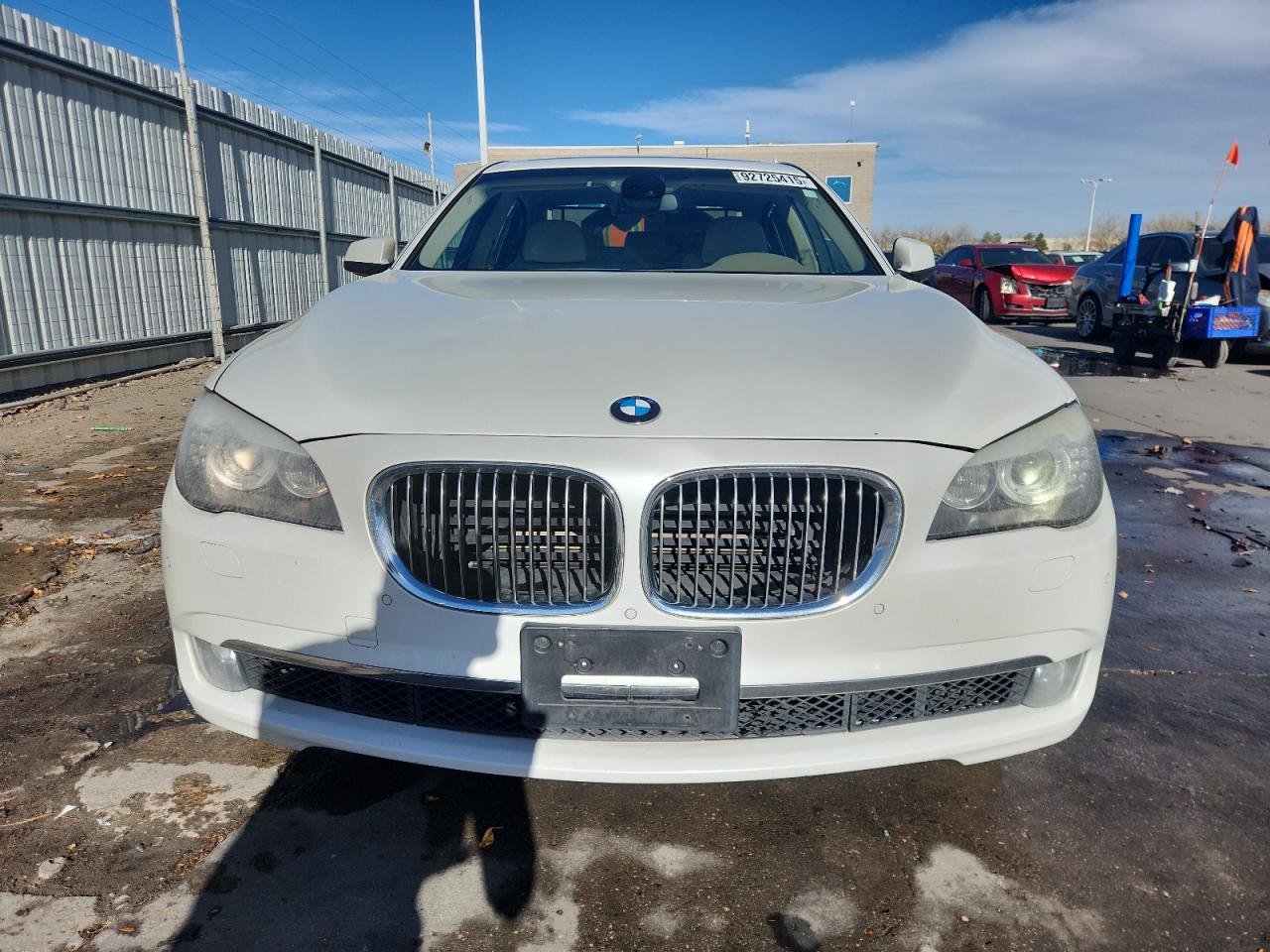 2010 Bmw 750 I Xdrive White vin: WBAKC6C53ACL67725