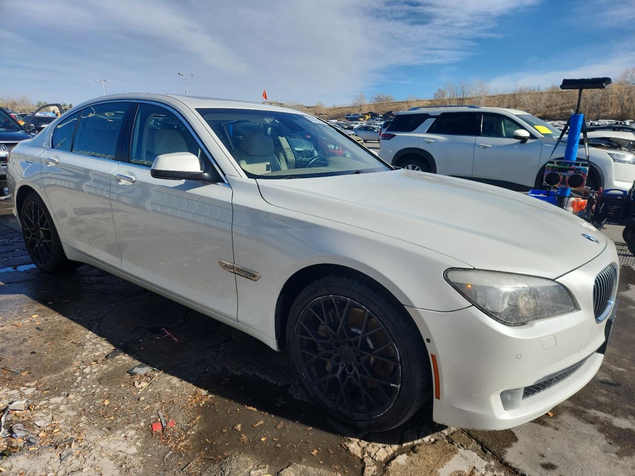2010 Bmw 750 I Xdrive White vin: WBAKC6C53ACL67725