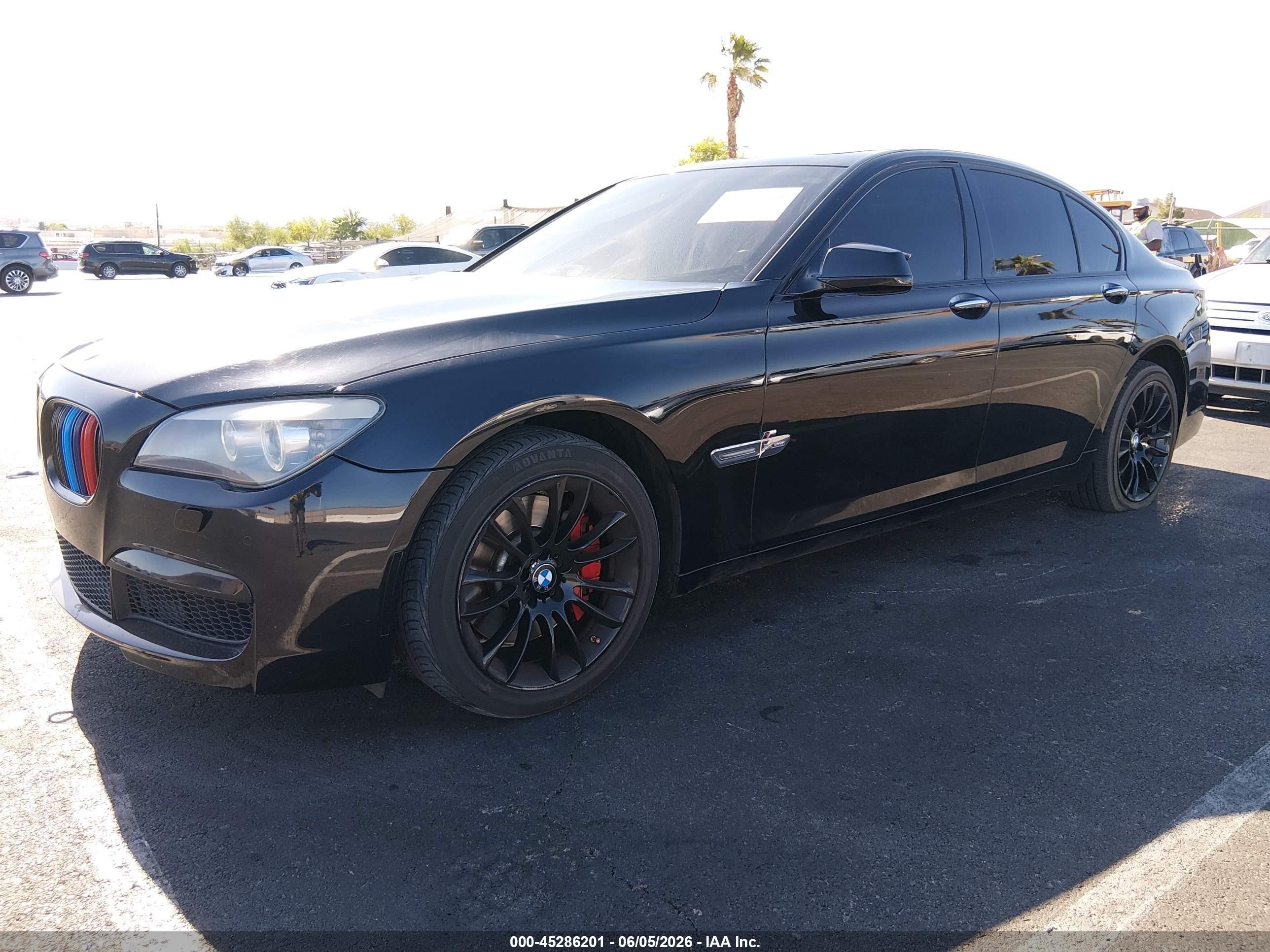 2012 Bmw 750i Xdrive Black vin: WBAKC6C53CC397276