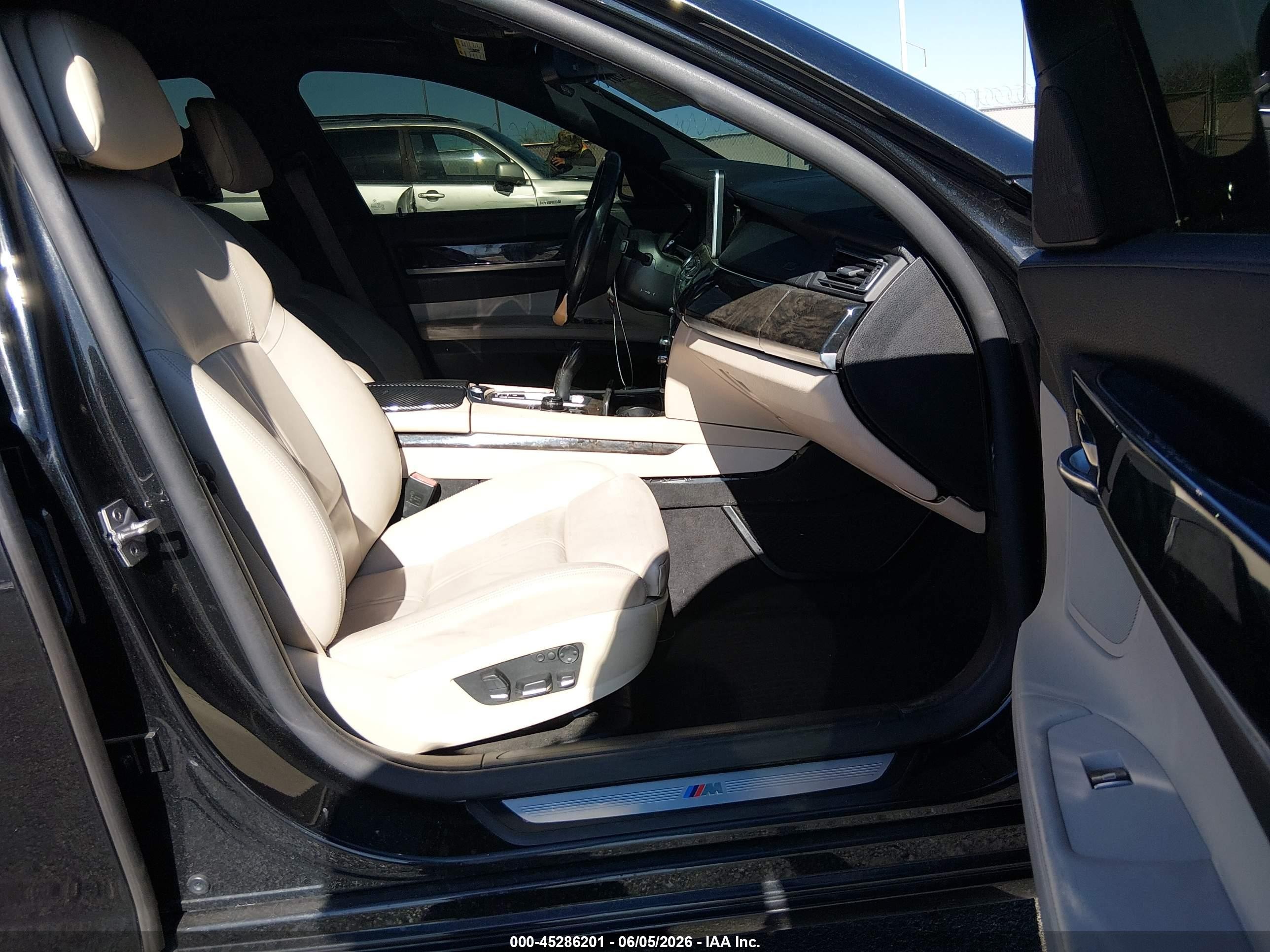 2012 Bmw 750i Xdrive Black vin: WBAKC6C53CC397276