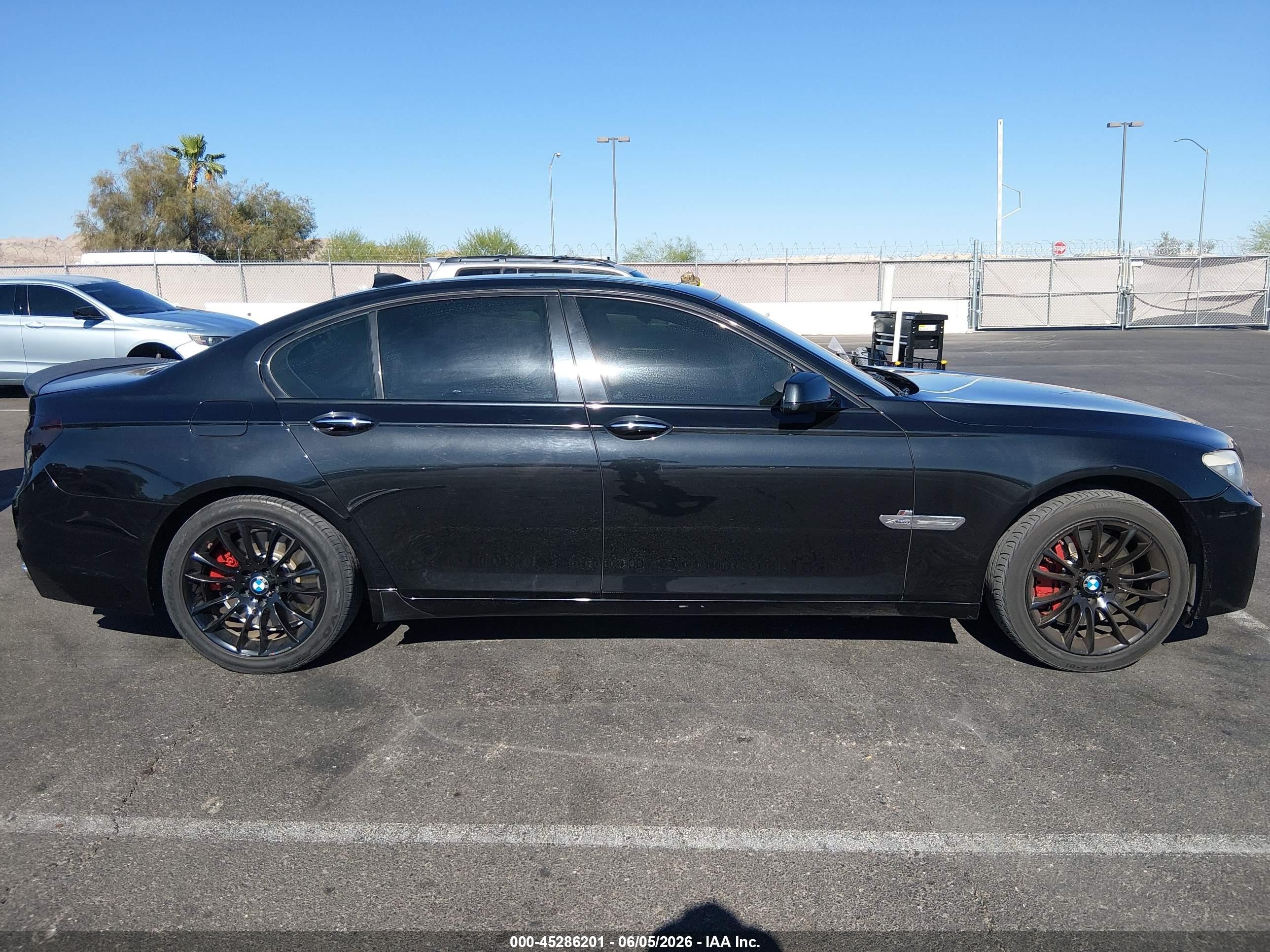2012 Bmw 750i Xdrive Black vin: WBAKC6C53CC397276