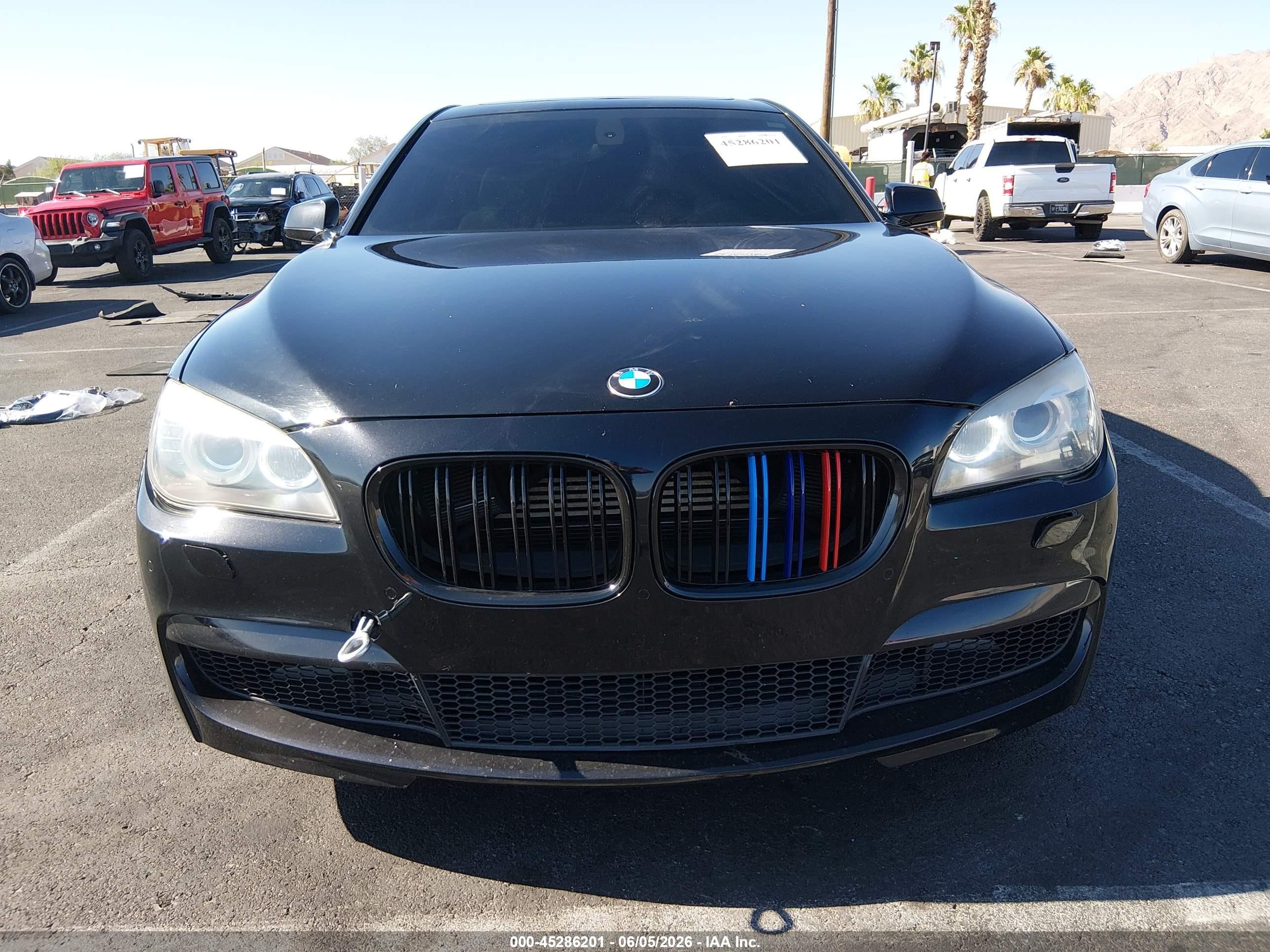 2012 Bmw 750i Xdrive Black vin: WBAKC6C53CC397276
