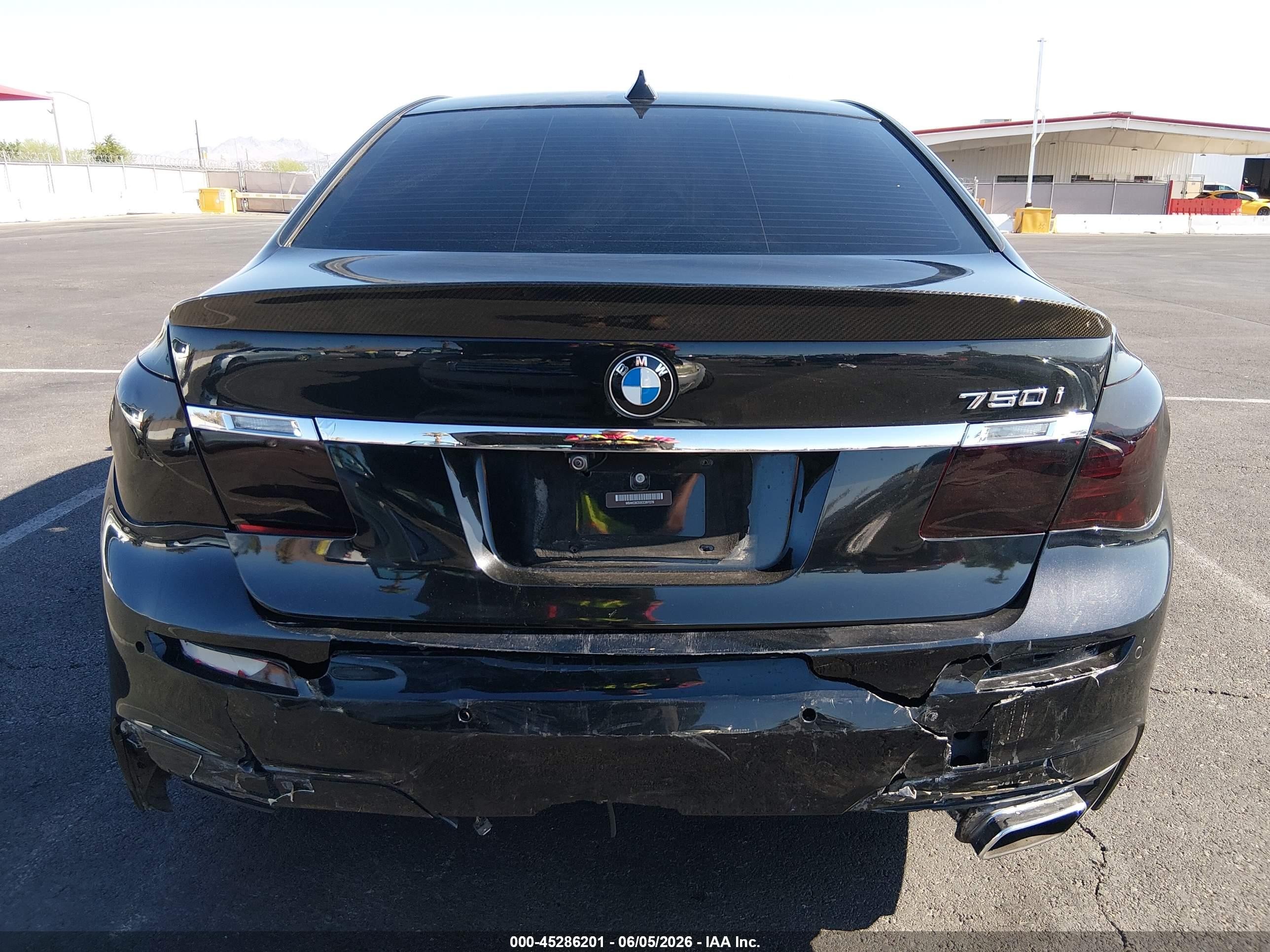 2012 Bmw 750i Xdrive Black vin: WBAKC6C53CC397276