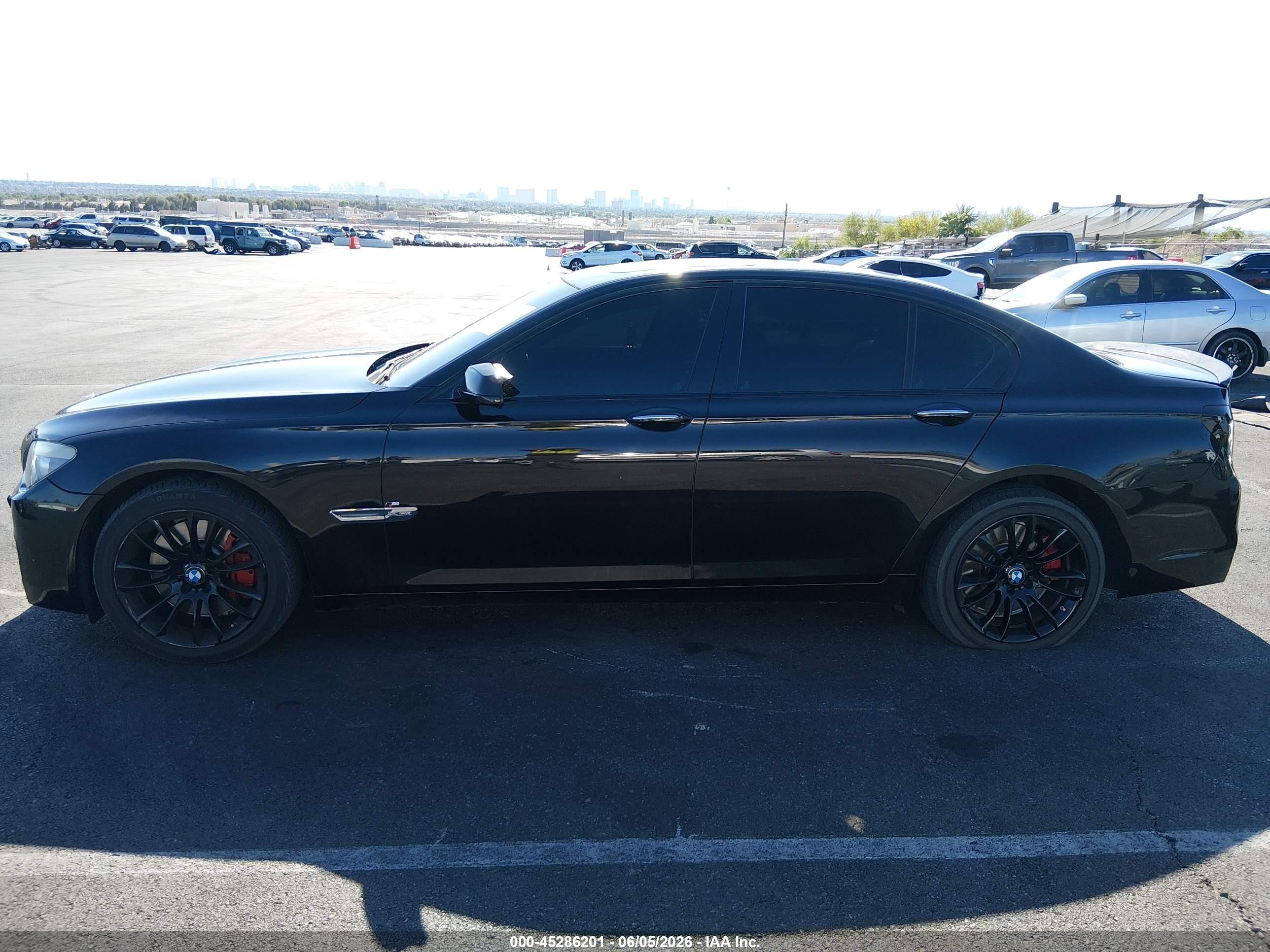 2012 Bmw 750i Xdrive Black vin: WBAKC6C53CC397276