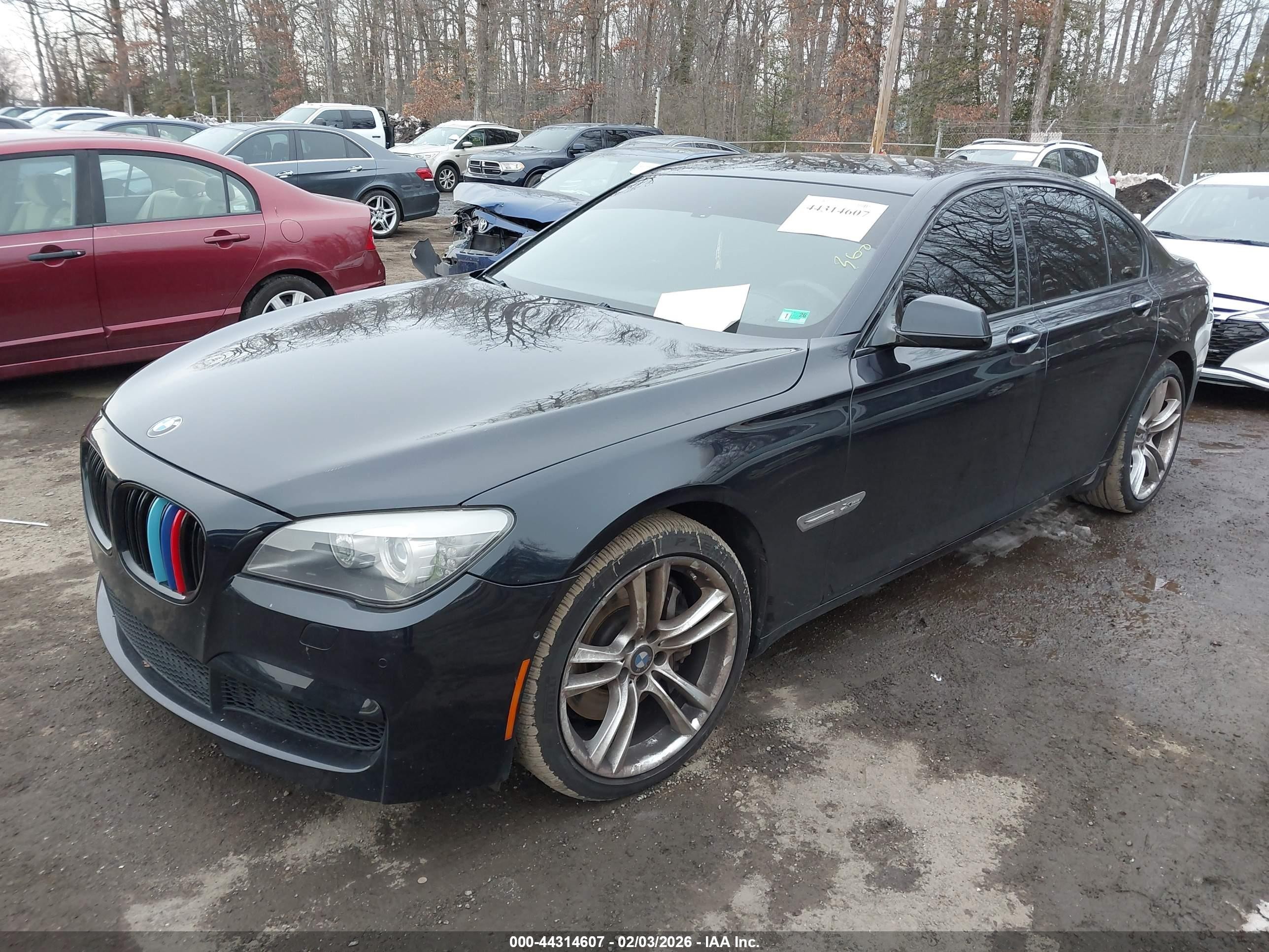2010 Bmw 750 I Xdrive Black vin: WBAKC6C53acl67689