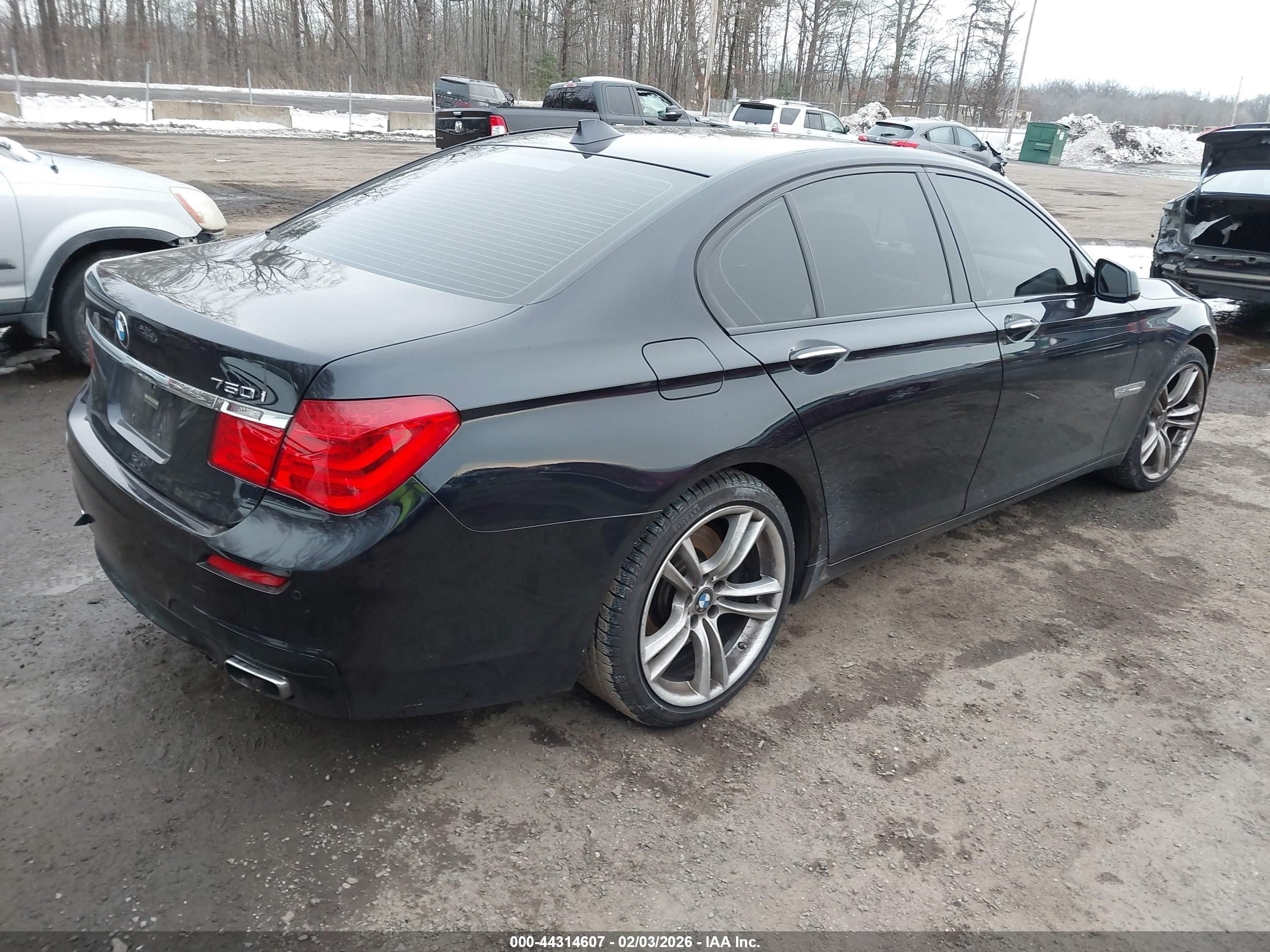 2010 Bmw 750 I Xdrive Black vin: WBAKC6C53acl67689