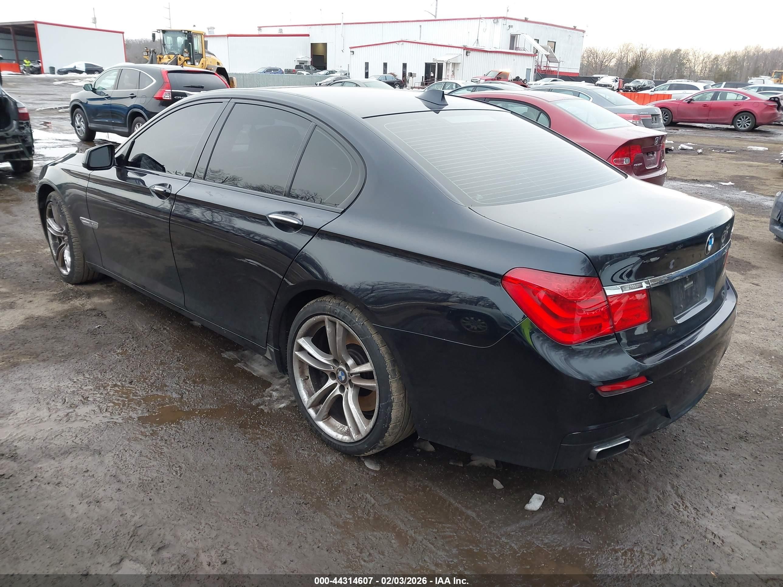 2010 Bmw 750 I Xdrive Black vin: WBAKC6C53acl67689