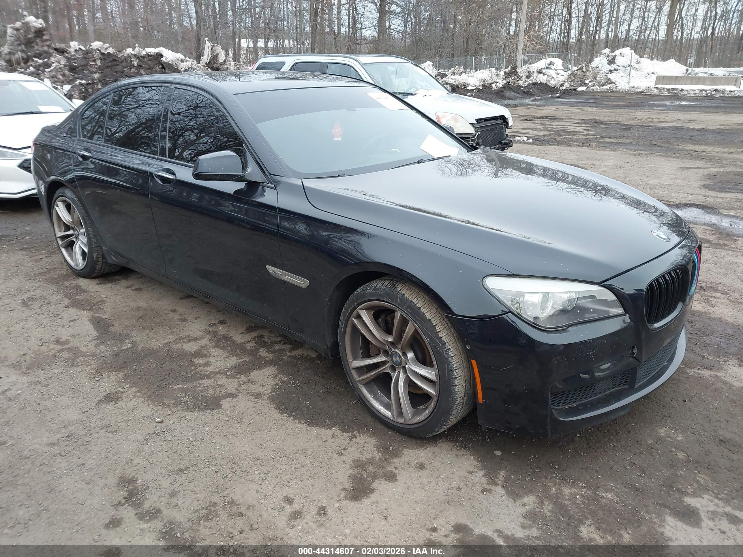 2010 Bmw 750 I Xdrive Black vin: WBAKC6C53acl67689