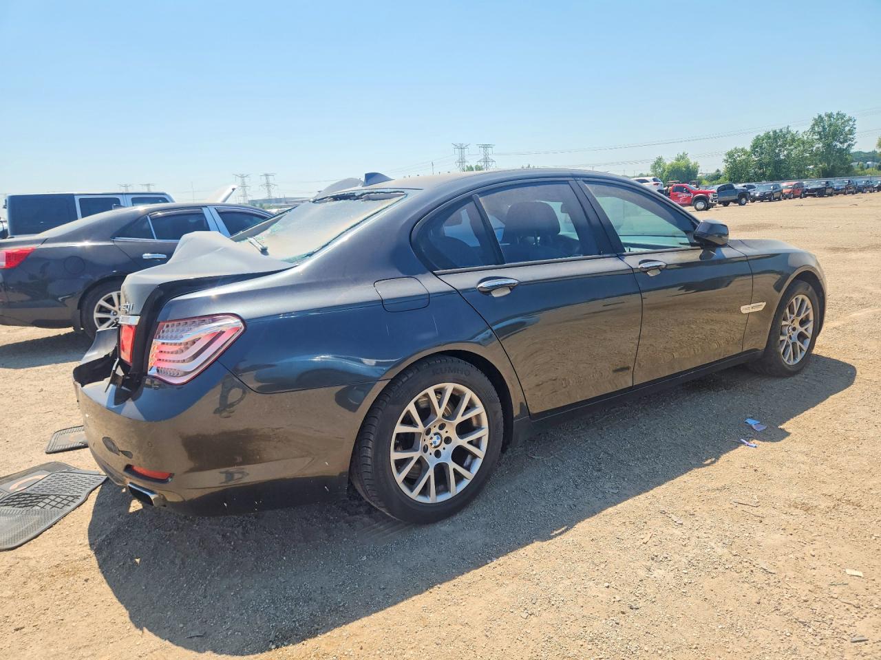 2010 Bmw 750 I Xdrive Gray vin: WBAKC6C54AC393640