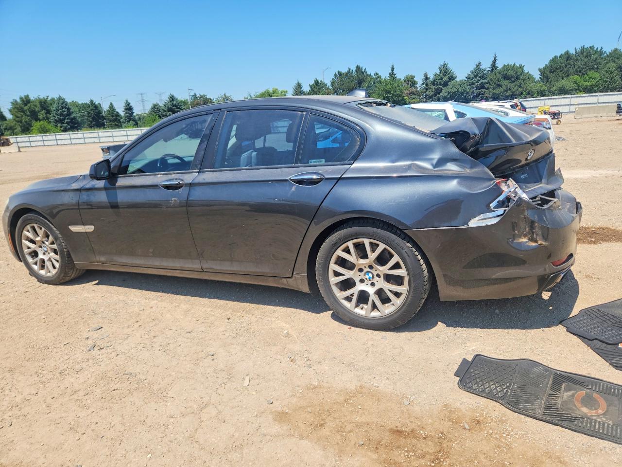 2010 Bmw 750 I Xdrive Gray vin: WBAKC6C54AC393640