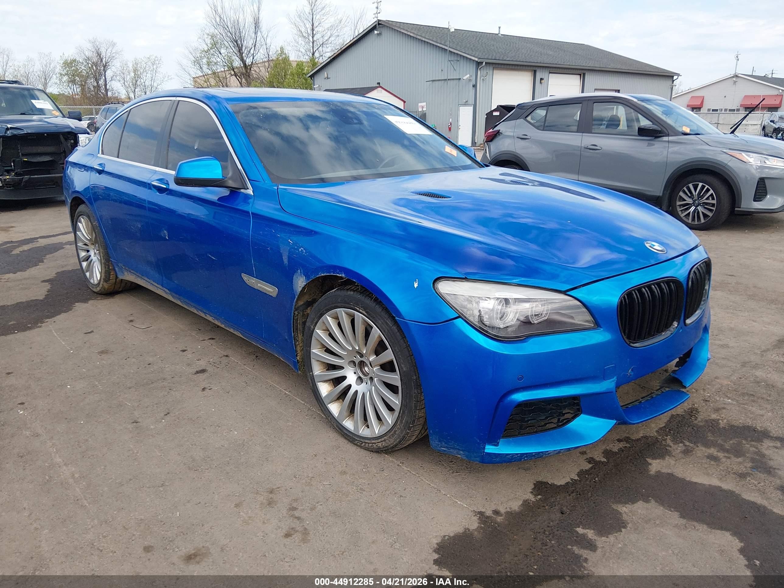 2010 Bmw 750i Xdrive Blue vin: WBAKC6C54ACL67667