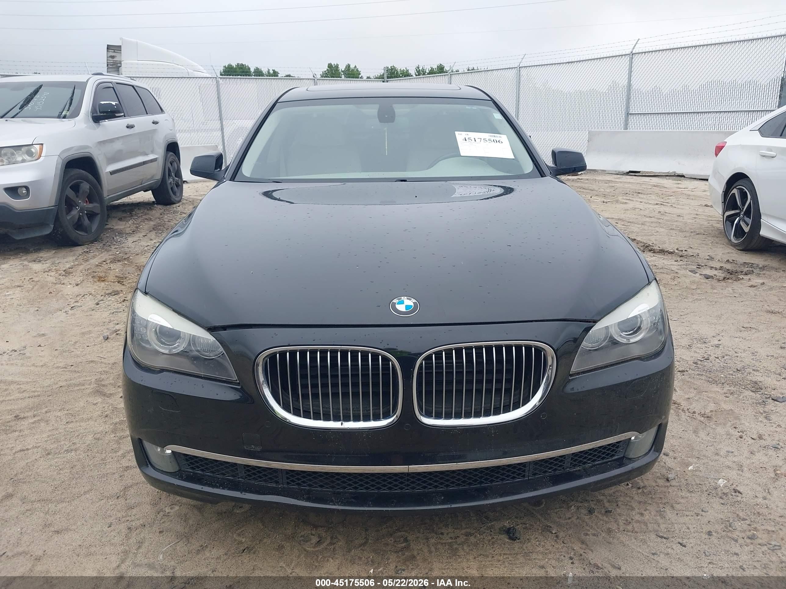 2010 Bmw 750i Xdrive Black vin: WBAKC6C54ACL67698