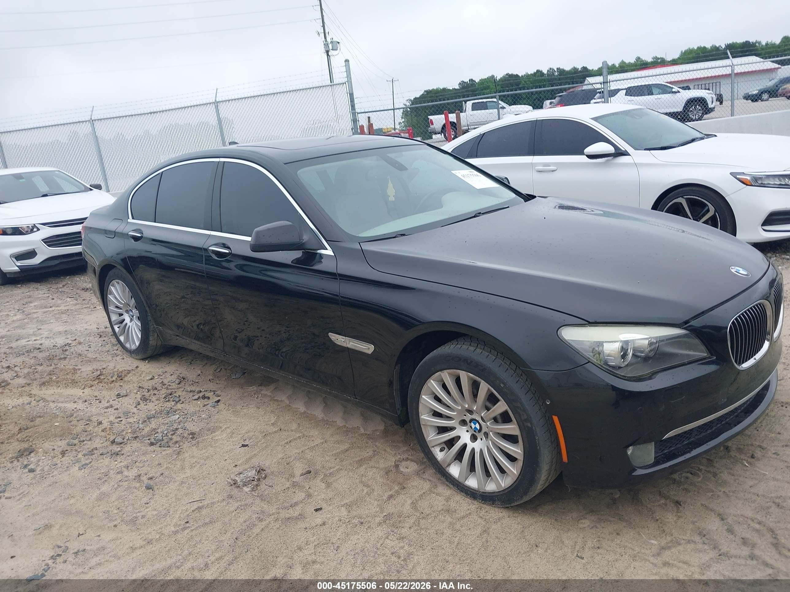 2010 Bmw 750i Xdrive Black vin: WBAKC6C54ACL67698