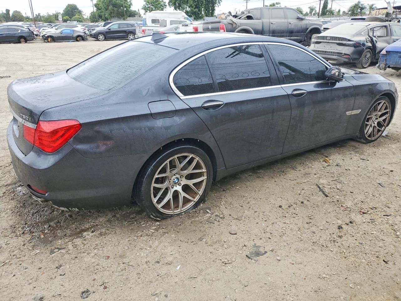 2011 Bmw 750 Xi Gray vin: WBAKC6C54BC394238