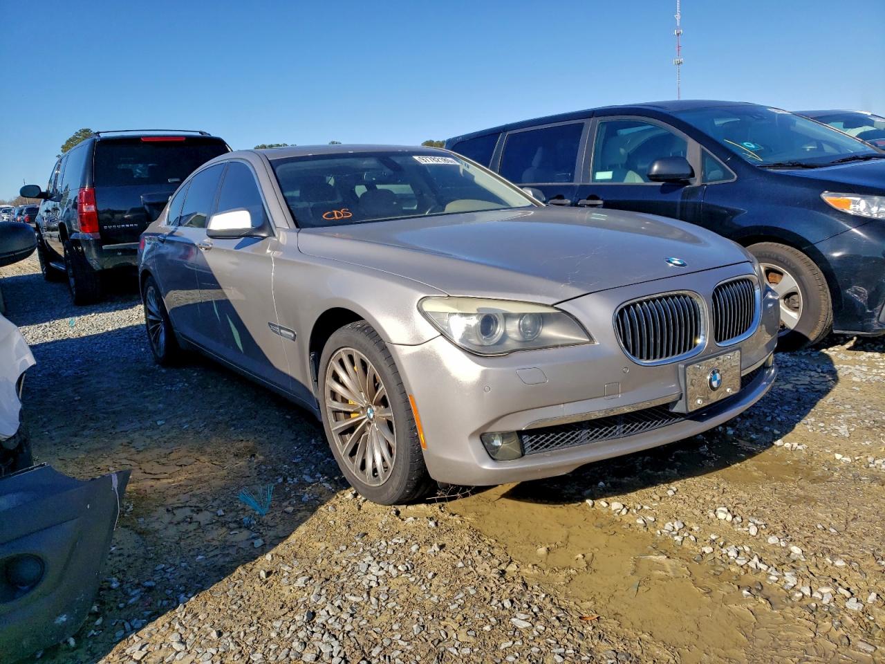 2011 Bmw 750 Xi Silver vin: WBAKC6C55BC394524
