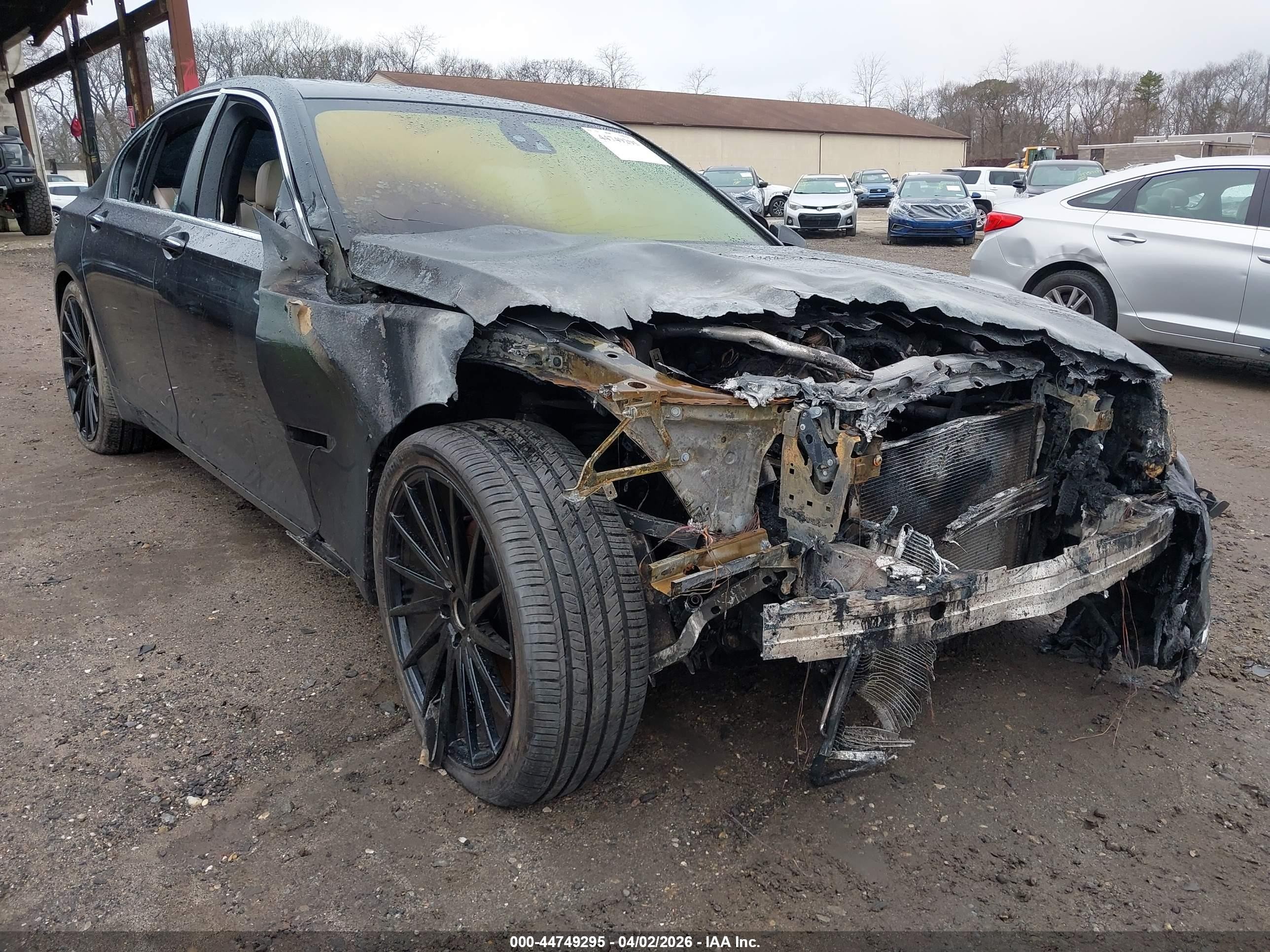 2011 Bmw 750i Xdrive Gray vin: WBAKC6C55BC394667
