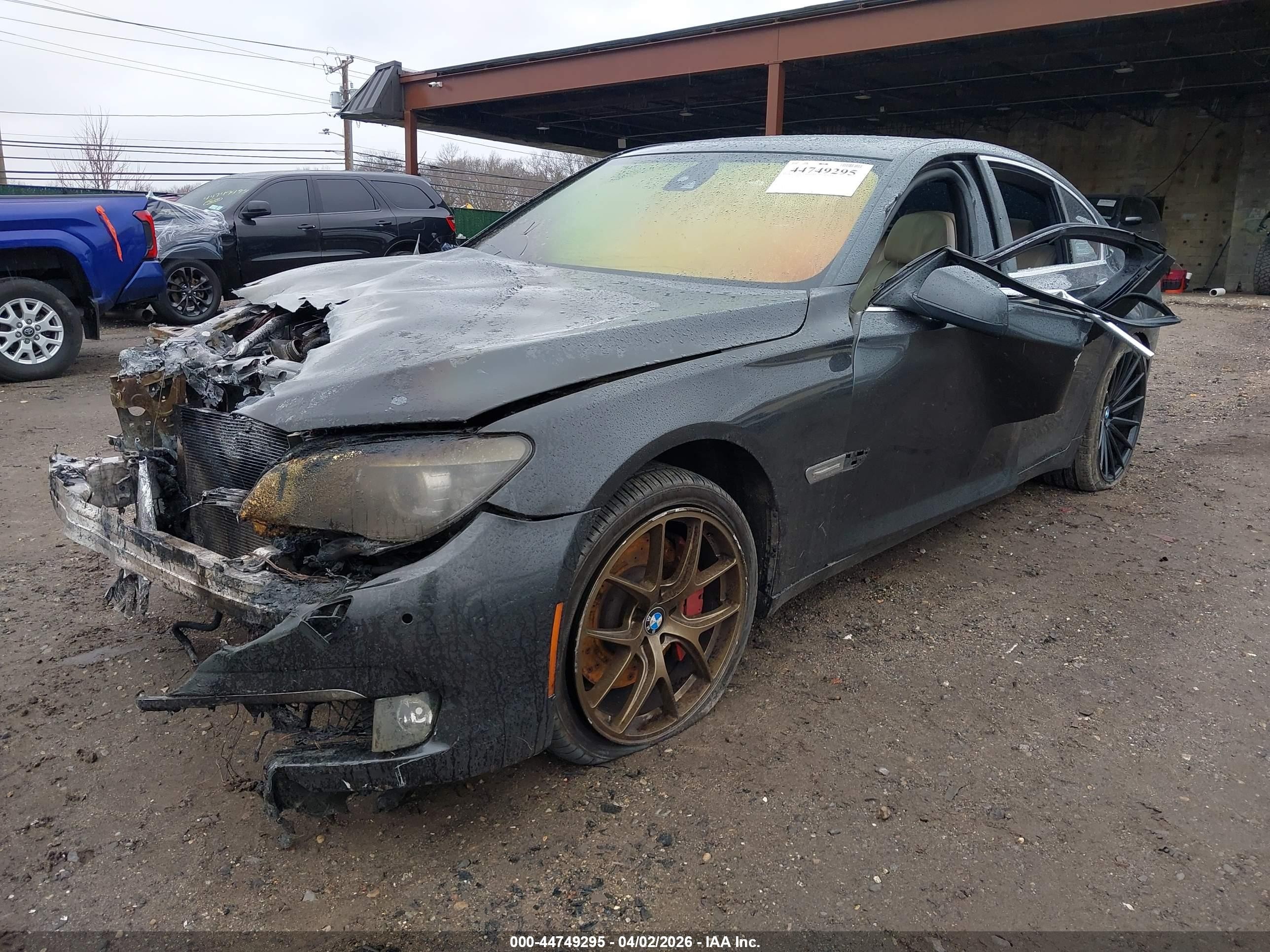 2011 Bmw 750i Xdrive Gray vin: WBAKC6C55BC394667