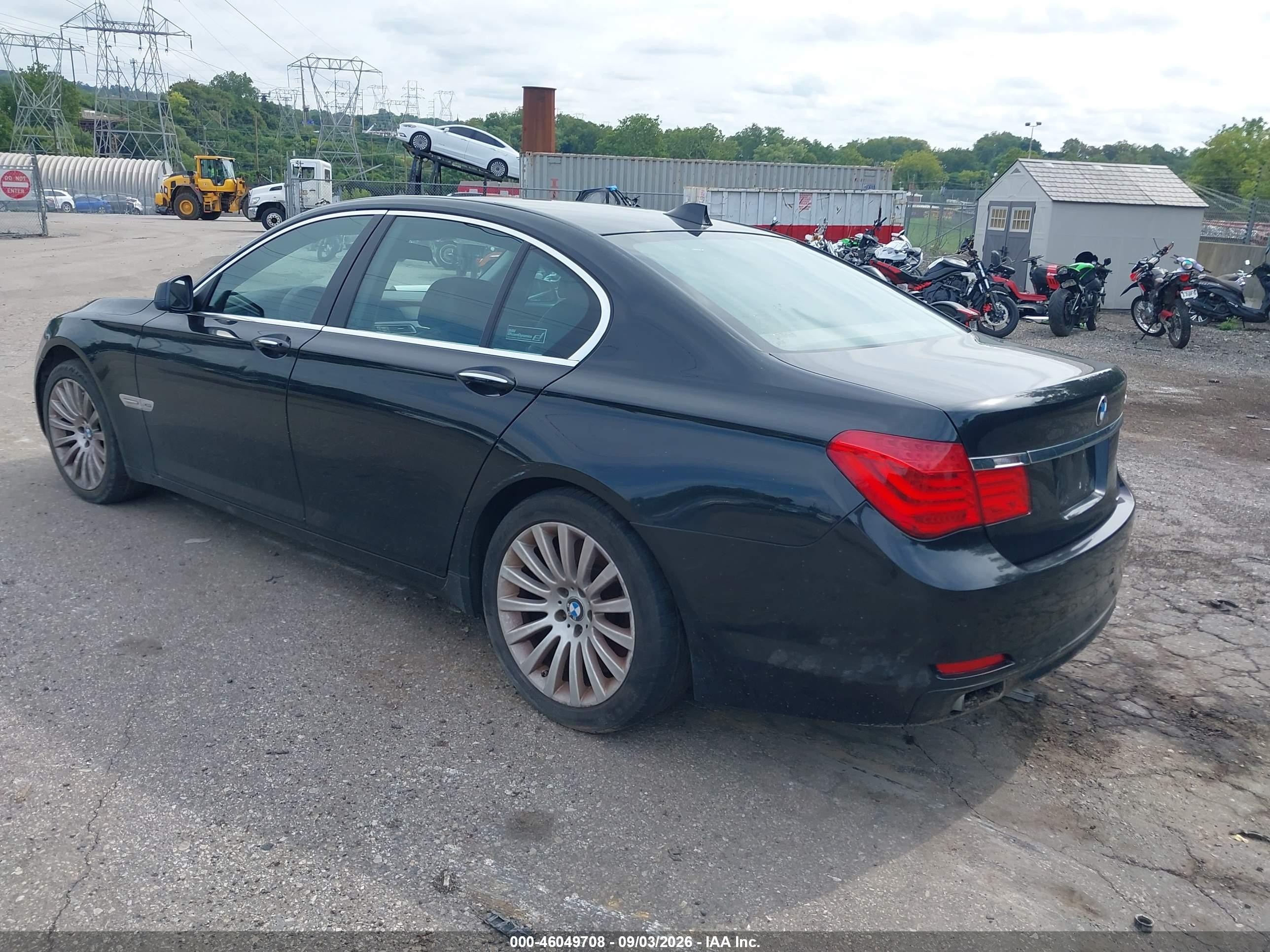 2012 Bmw 750i Xdrive Black vin: WBAKC6C55CC395593