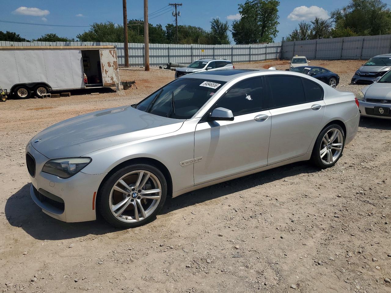 2012 Bmw 750 Xi Silver vin: WBAKC6C55CC396694