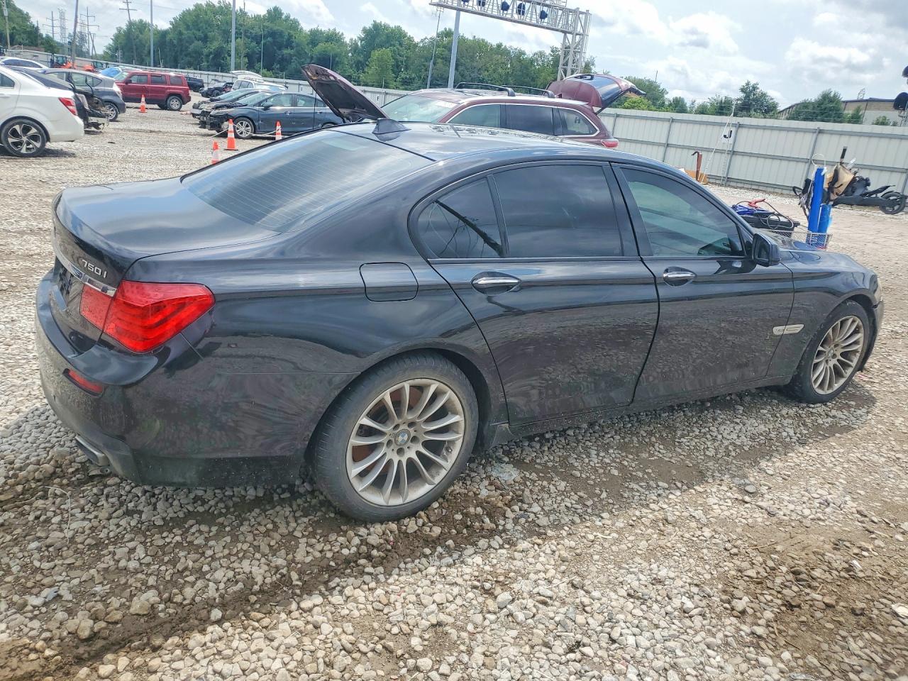 2012 Bmw 750 Xi Black vin: WBAKC6C56CC395747