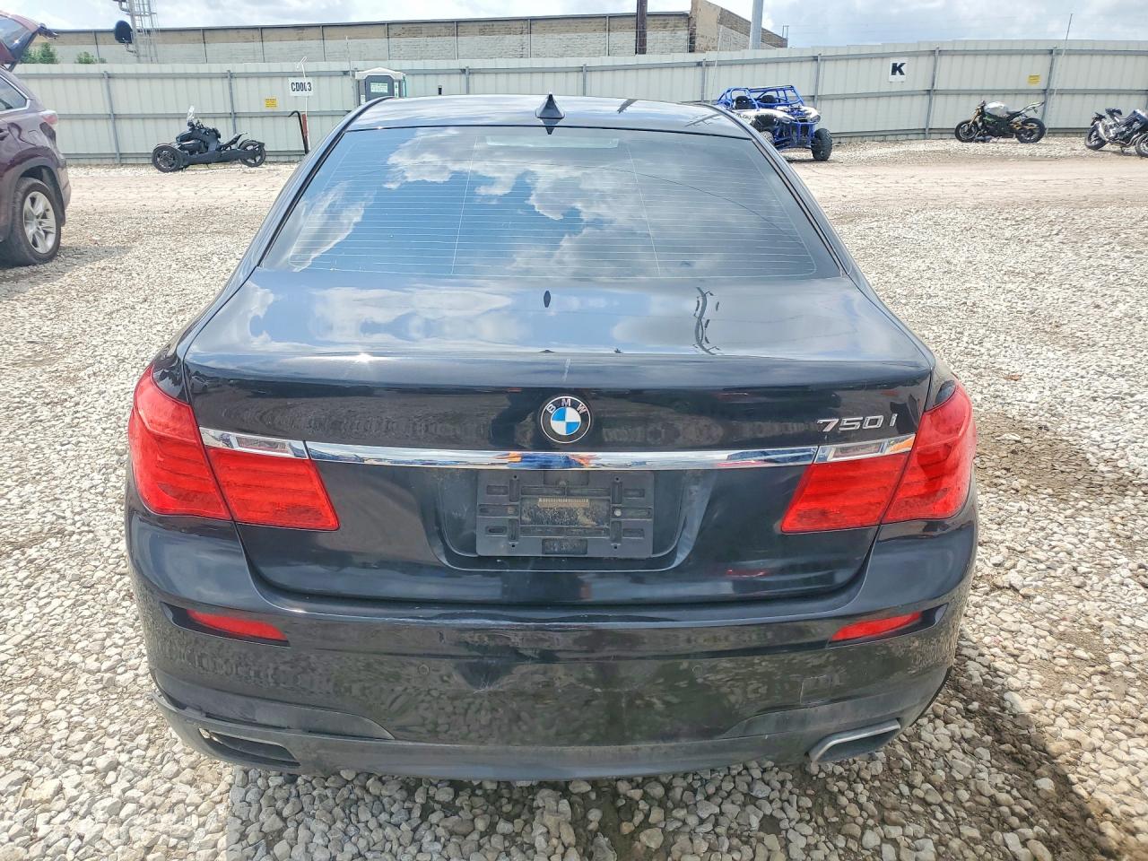 2012 Bmw 750 Xi Black vin: WBAKC6C56CC395747