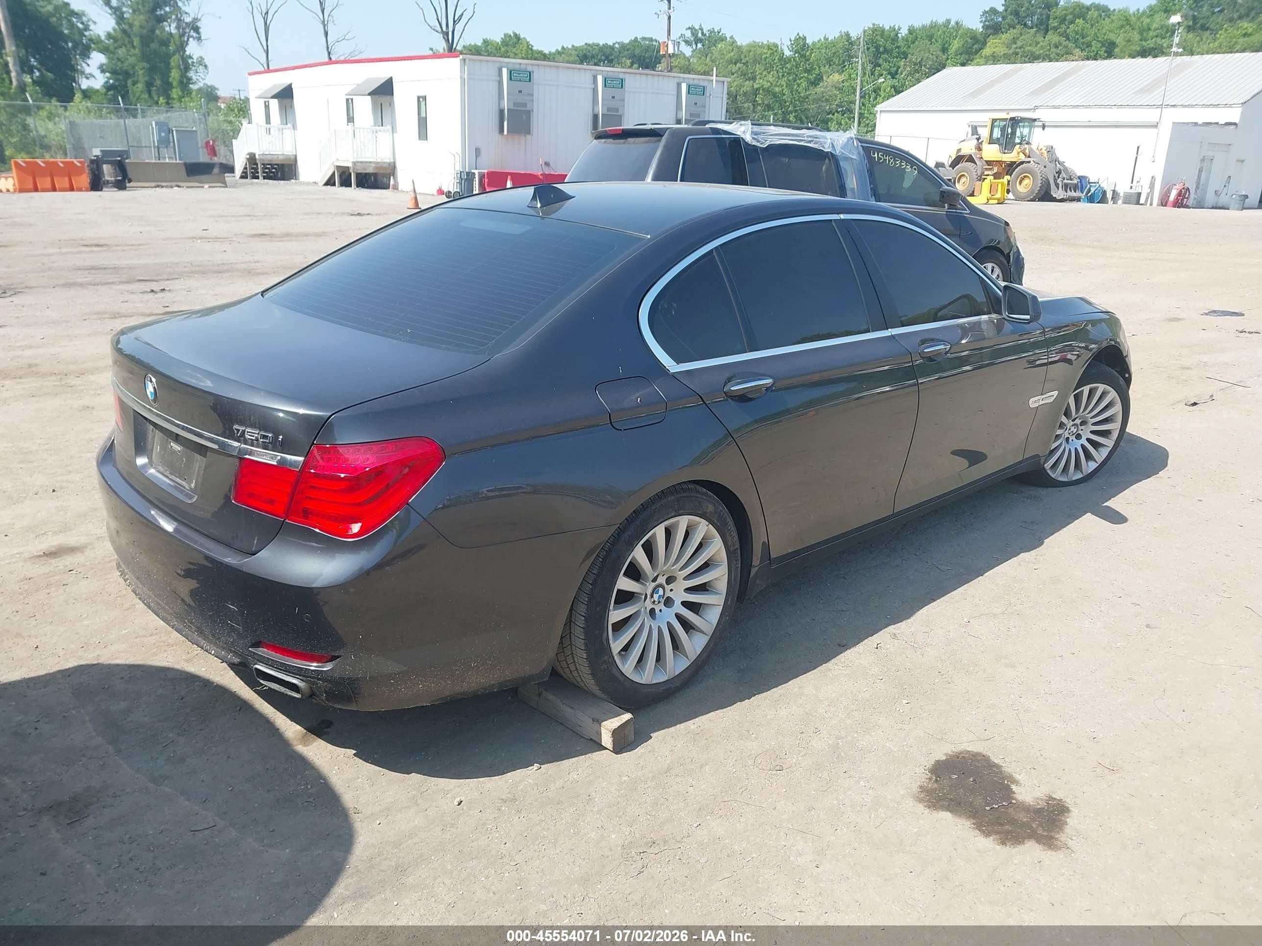 2012 Bmw 750i Xdrive Black vin: WBAKC6C56CC397112
