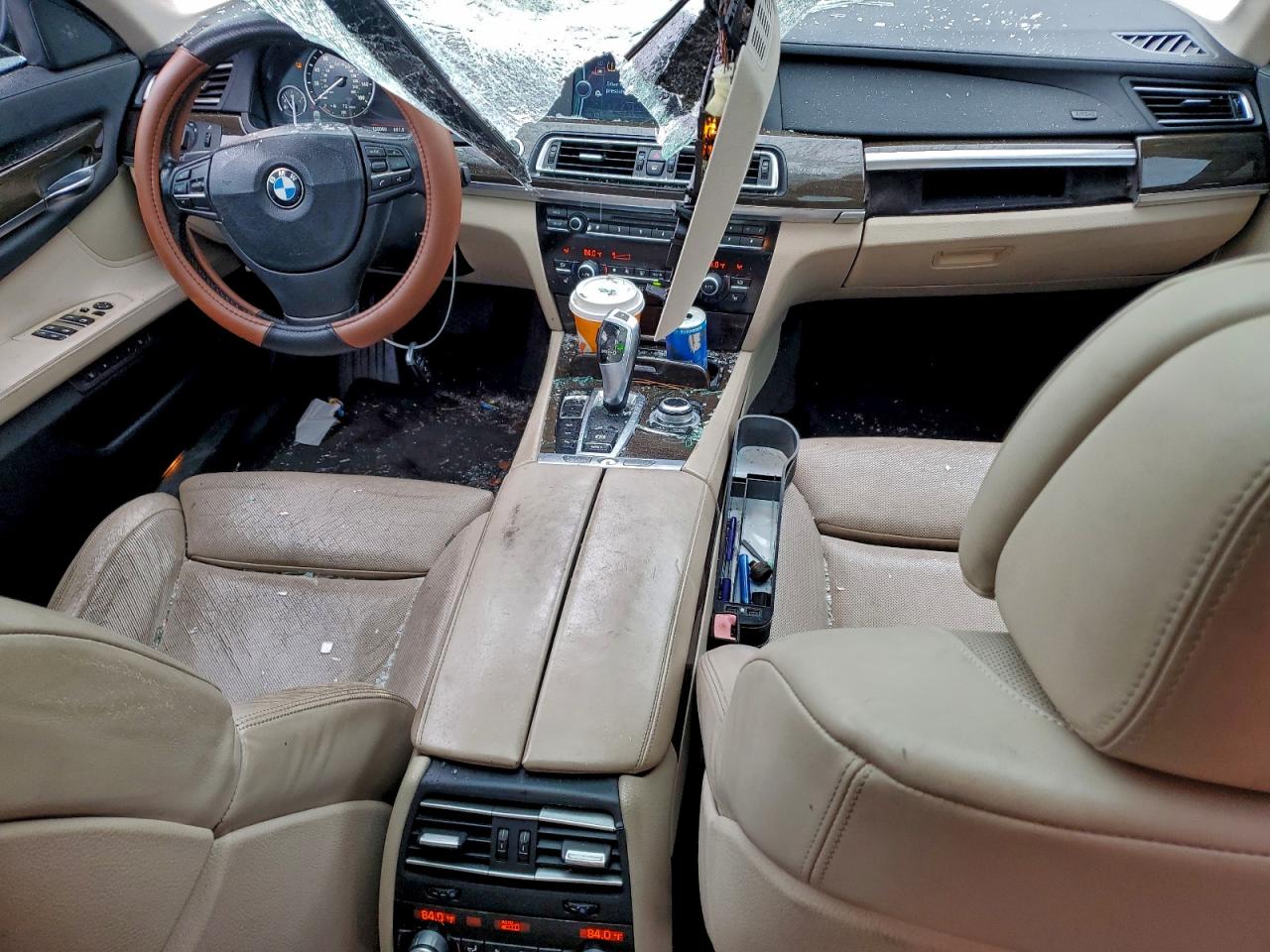 2011 Bmw 750 Xi Blue vin: WBAKC6C57BC395237