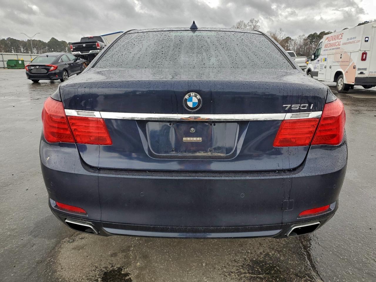 2011 Bmw 750 Xi Blue vin: WBAKC6C57BC395237