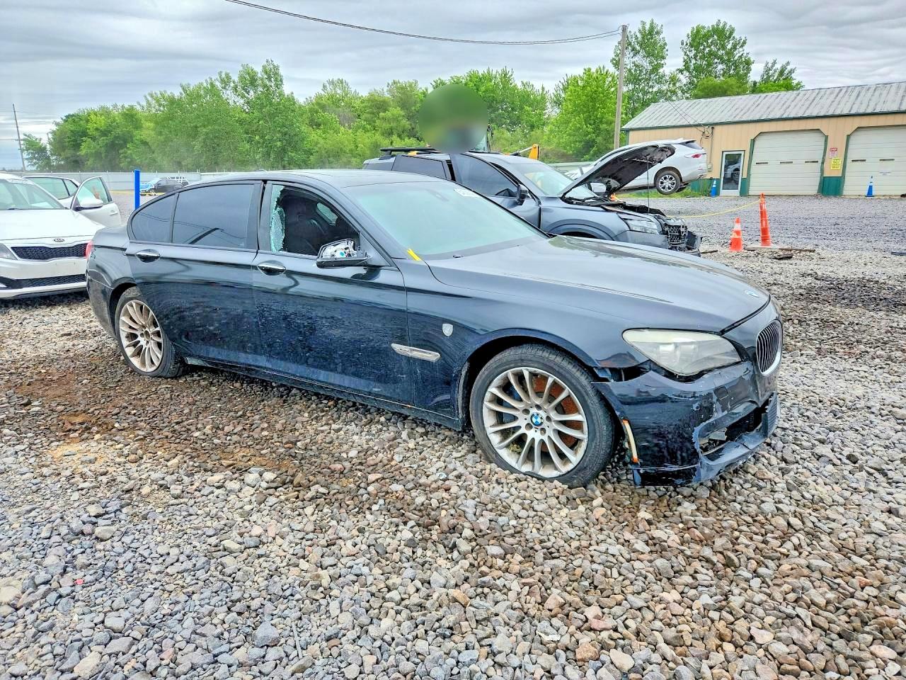 2012 Bmw 750 Xi Black vin: WBAKC6C57CC396275